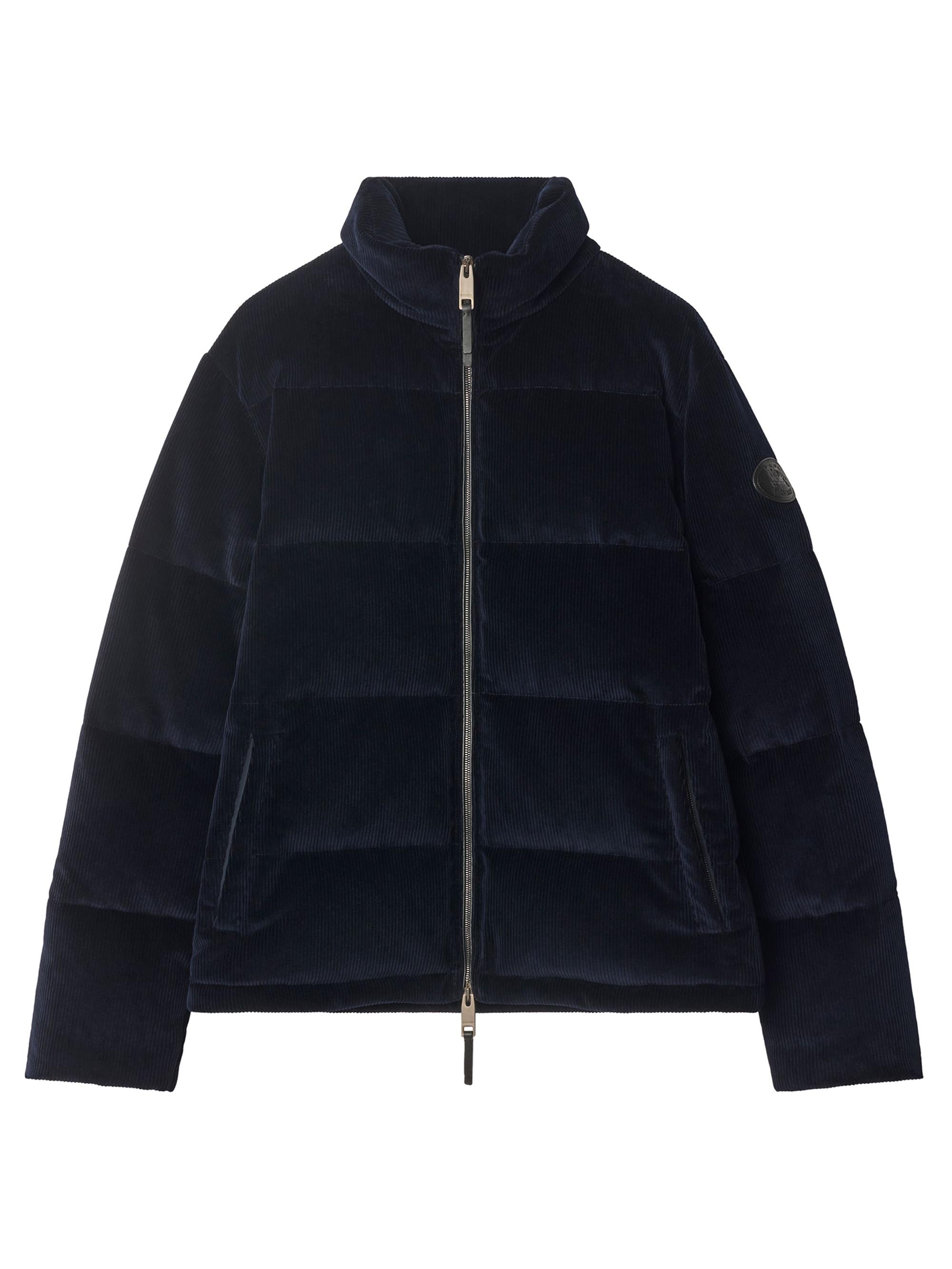 Burberry Men's Snowdon Corduroy Puffer Jacket - Twilight Blue