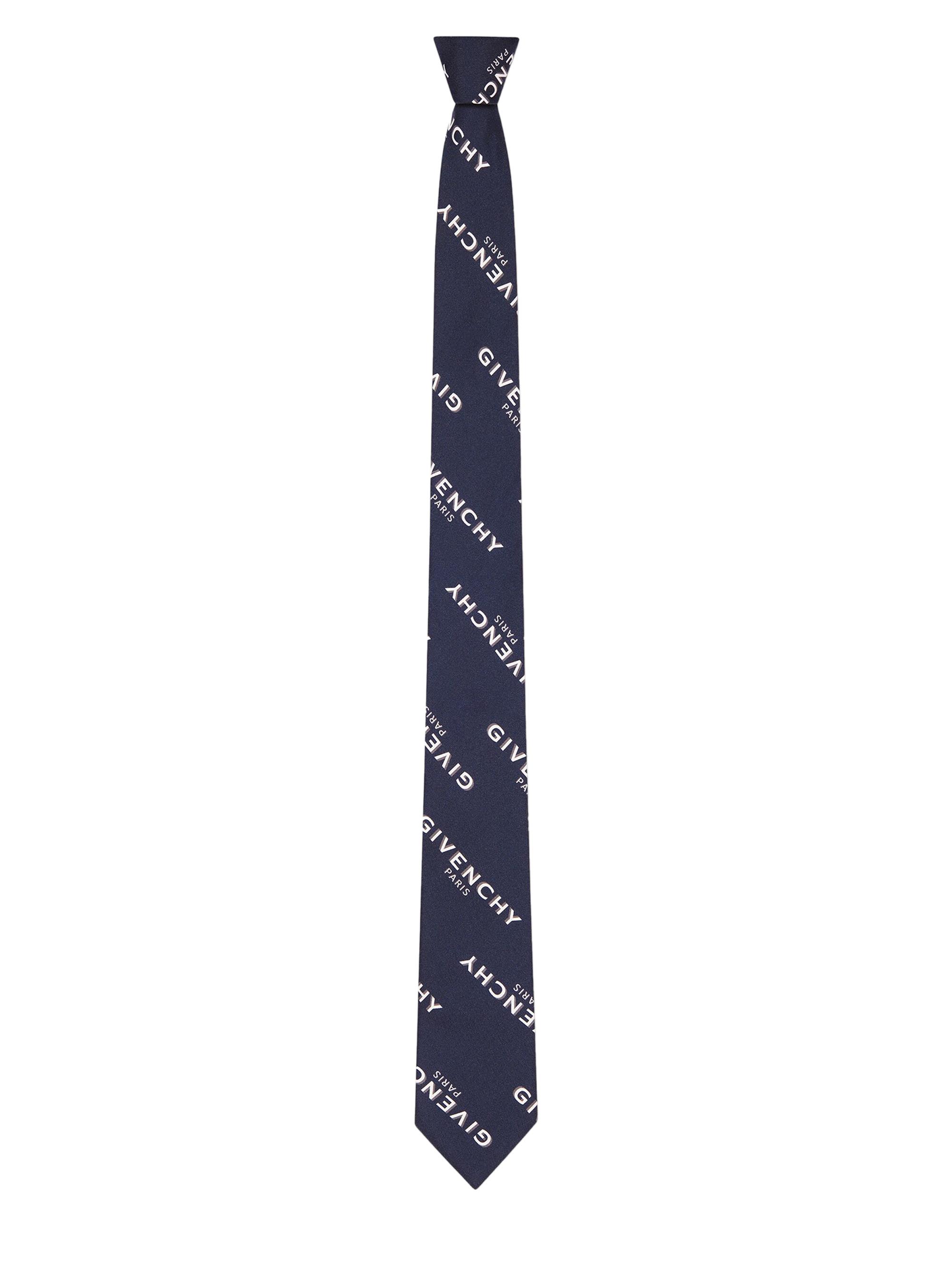 Givenchy Men's Shadow Tie in Silk - Navy