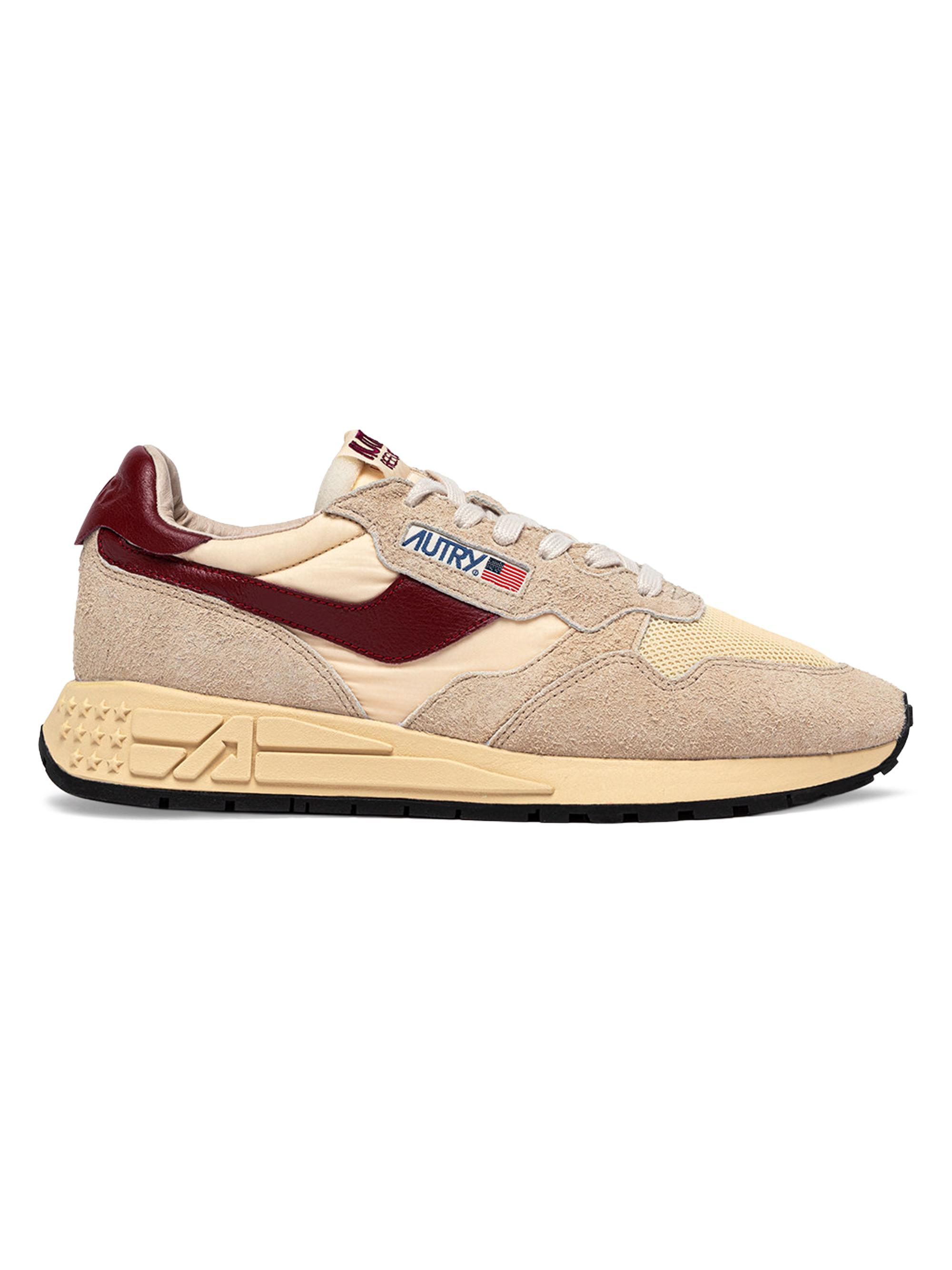 Autry Women's Reelwind Mesh Low-Top Sneakers - Ecru Wine