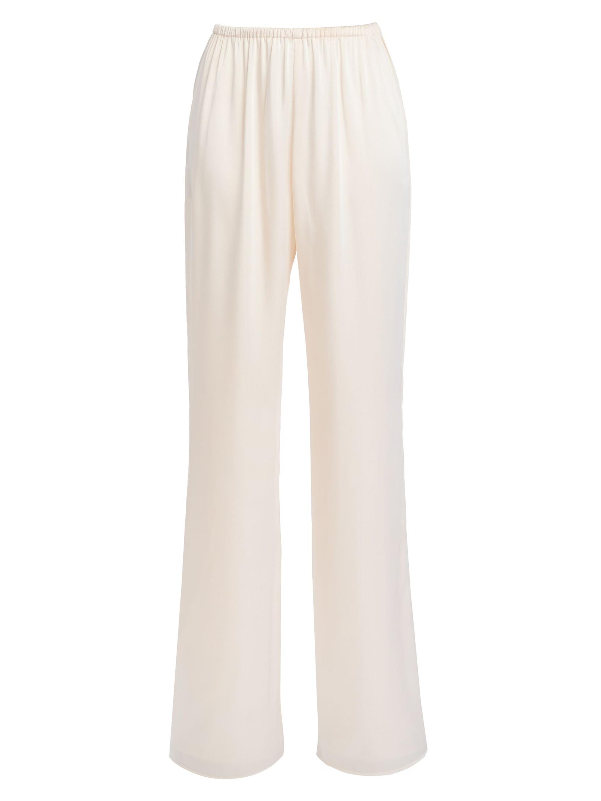 Ser.o.ya Women's Viva Satin Pants - Eggshell