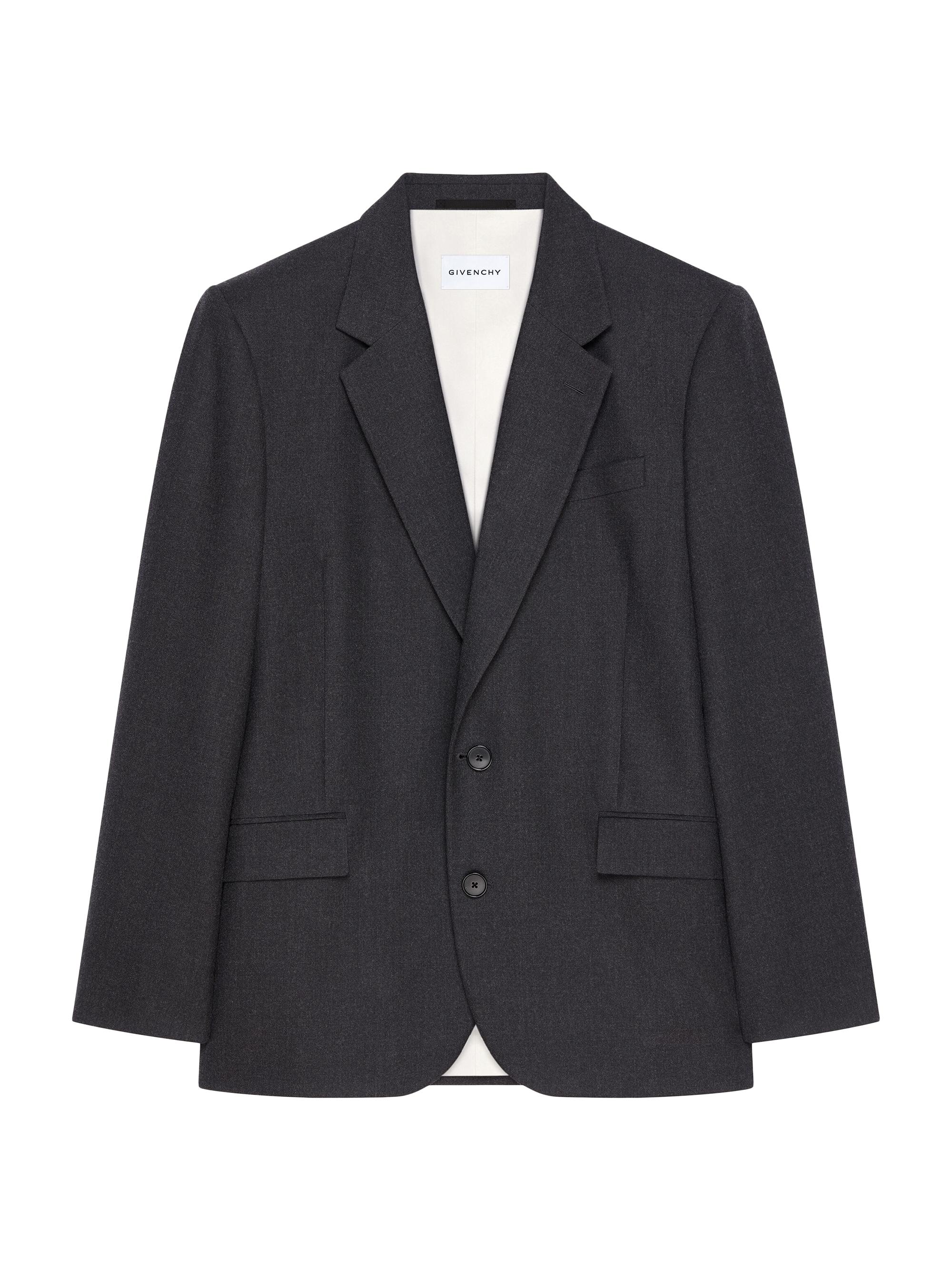 Givenchy Men's Jacket in Flannel - Charcoal