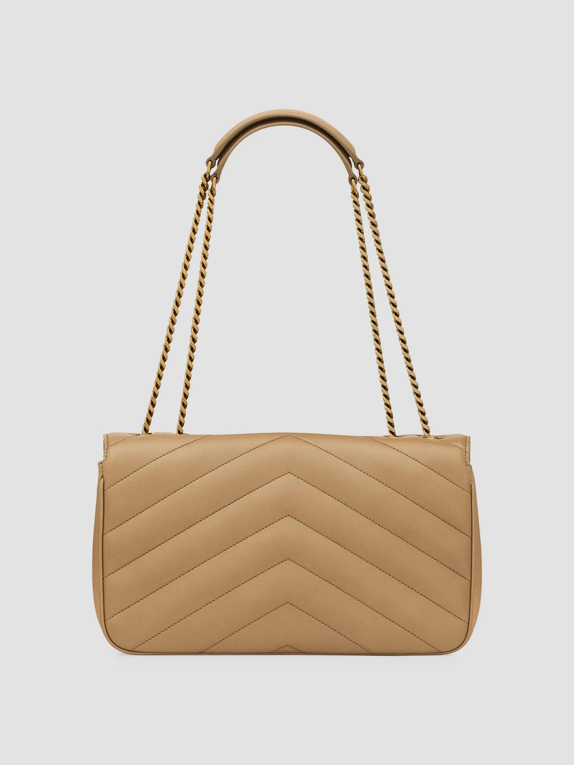 Saint Laurent Loulou Medium Shoulder Bag in Lambskin Leather  display picture 1