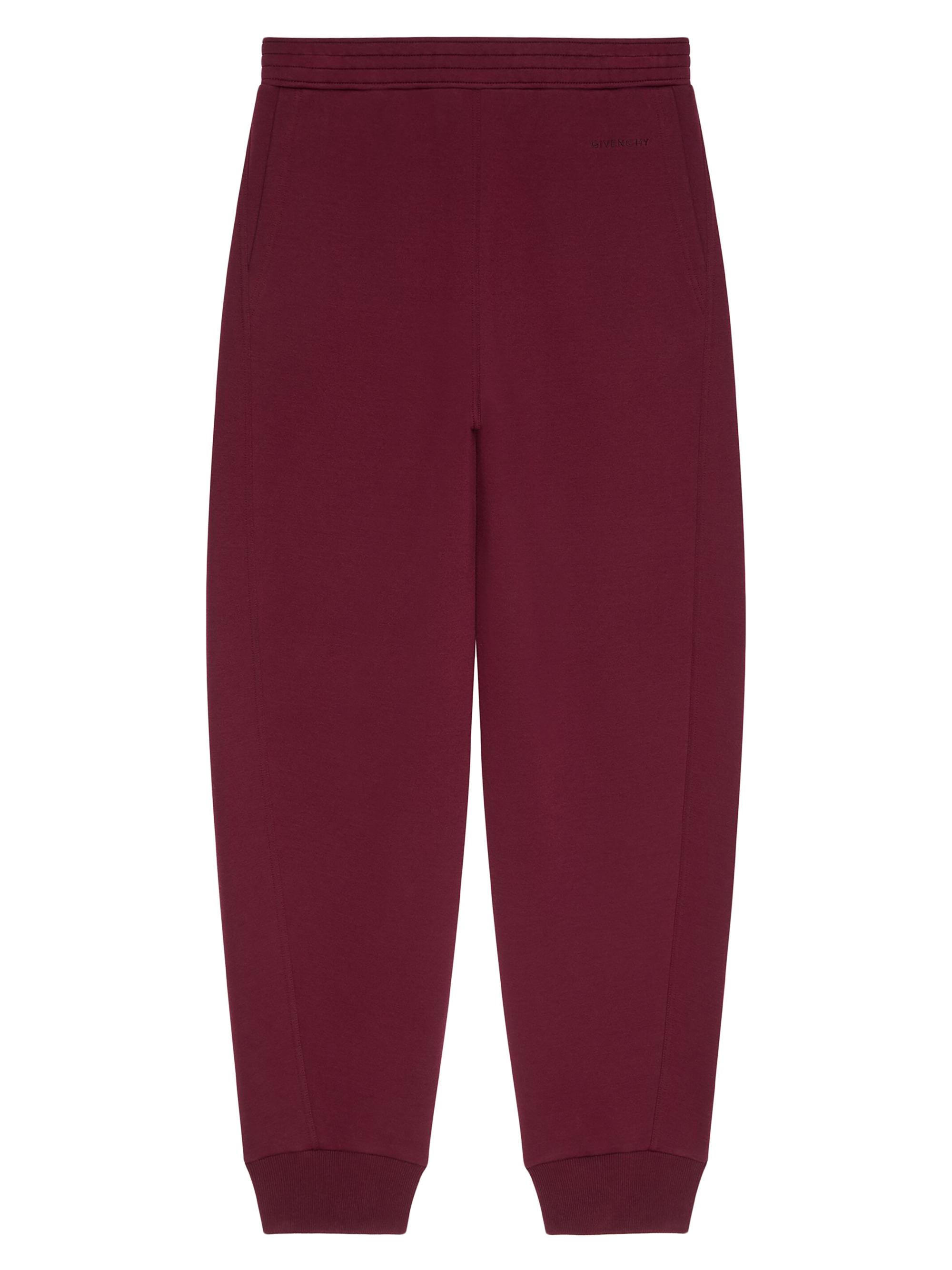 Givenchy Men's Jogger Pants in Scuba - Burgundy