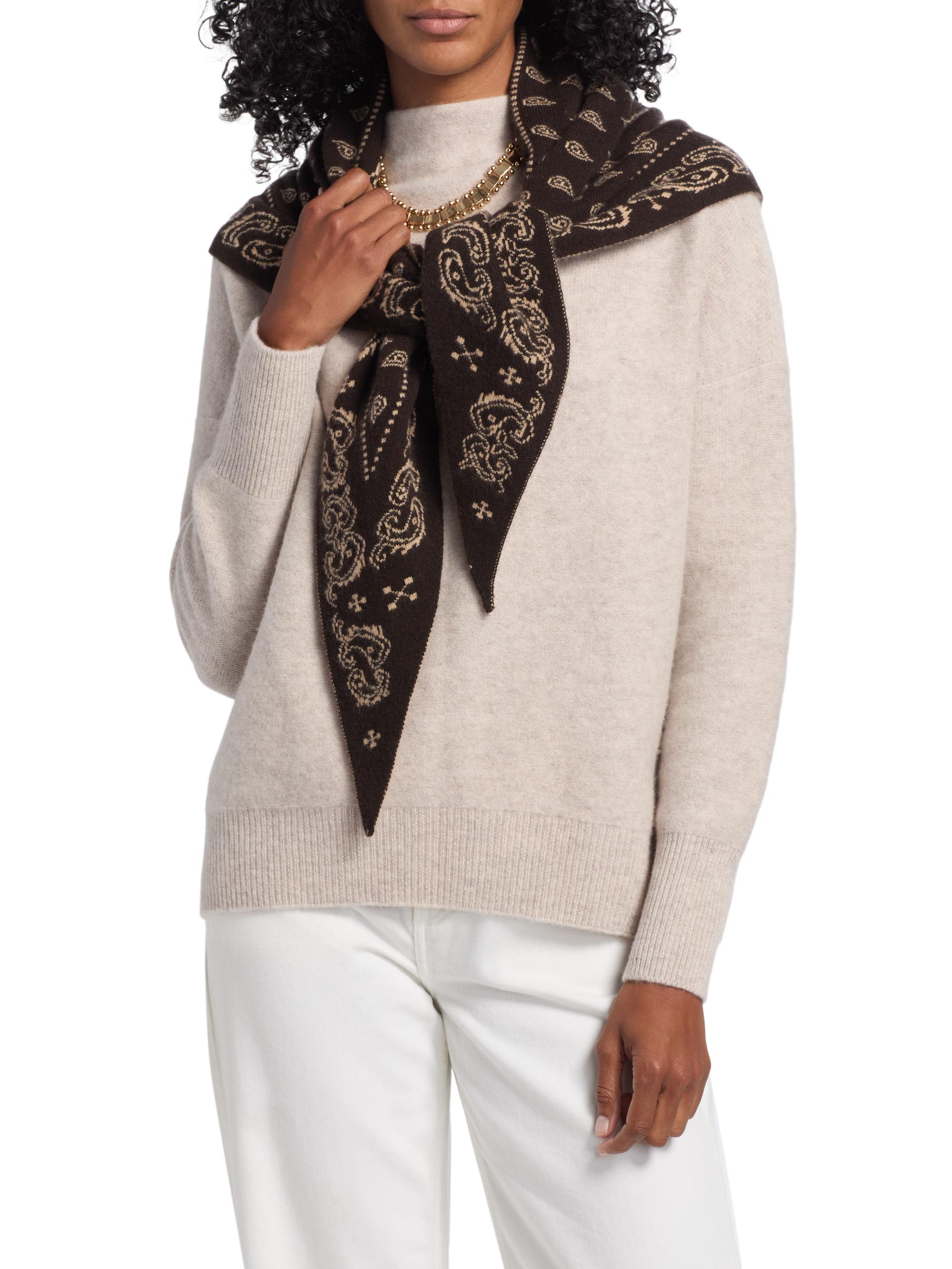 Guest in Residence Cashmere Paisley Triangle Bandana | Saks Fifth