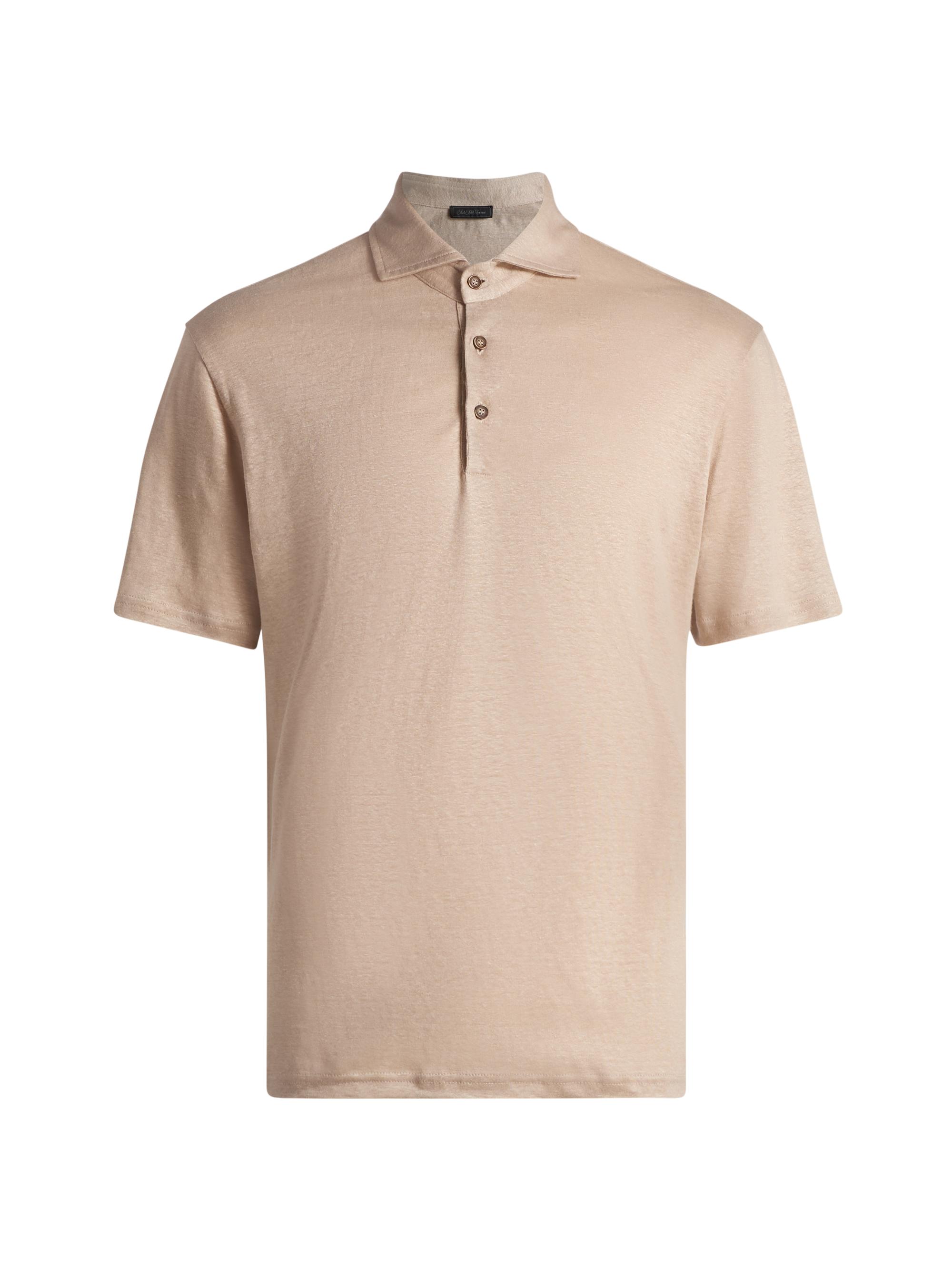Saks Fifth Avenue Men's COLLECTION Linen Polo Shirt - Beige