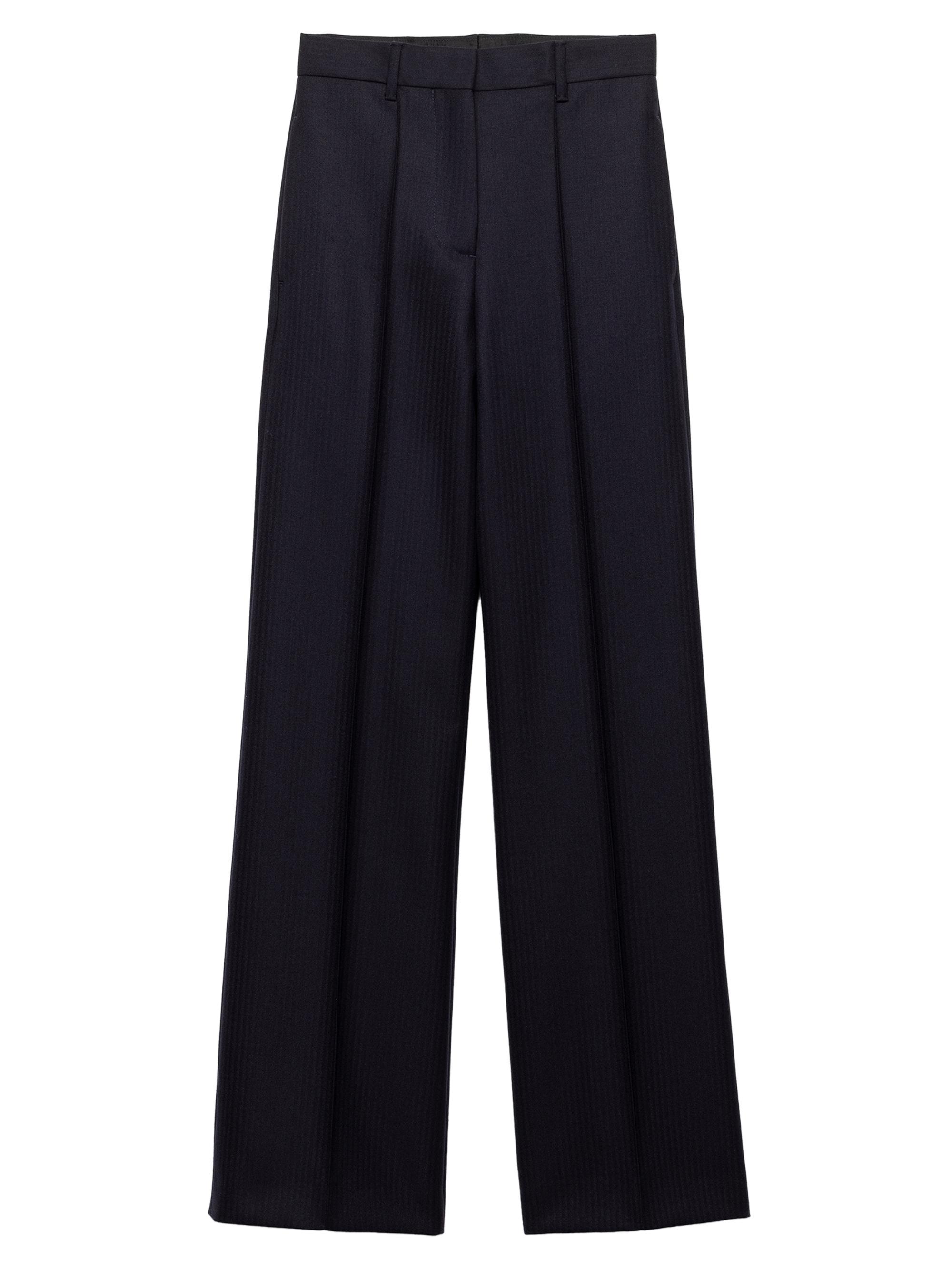 Prada Women's Wool Pants - Blue
