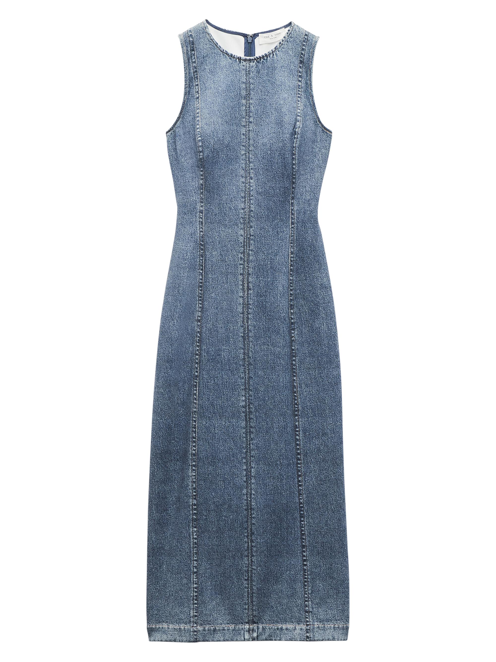 rag & bone Women's Miramar Olivia Ponte Midi-Dress - Wood Side