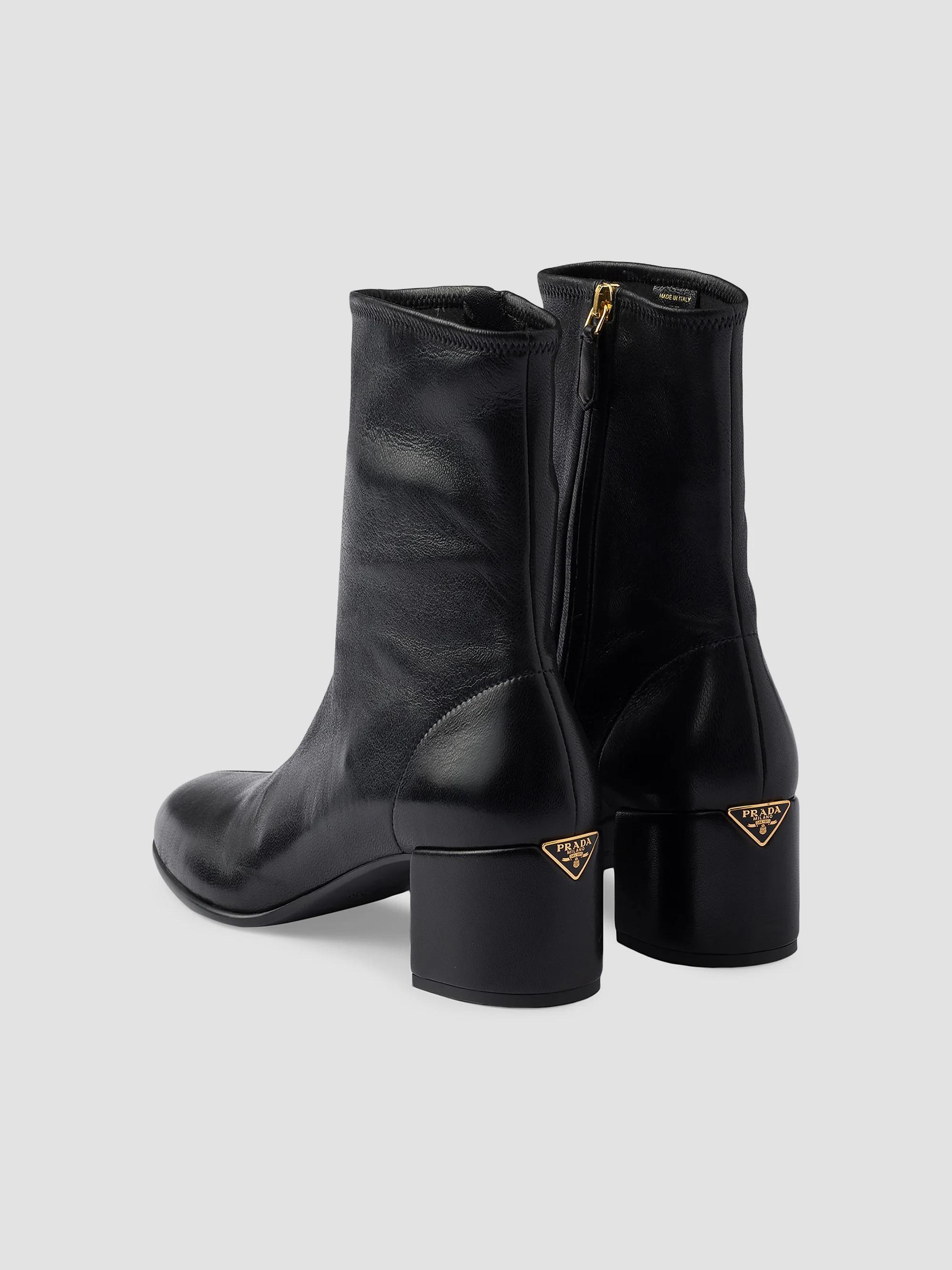 Prada Stretch Nappa Leather Booties | Saks Fifth Avenue