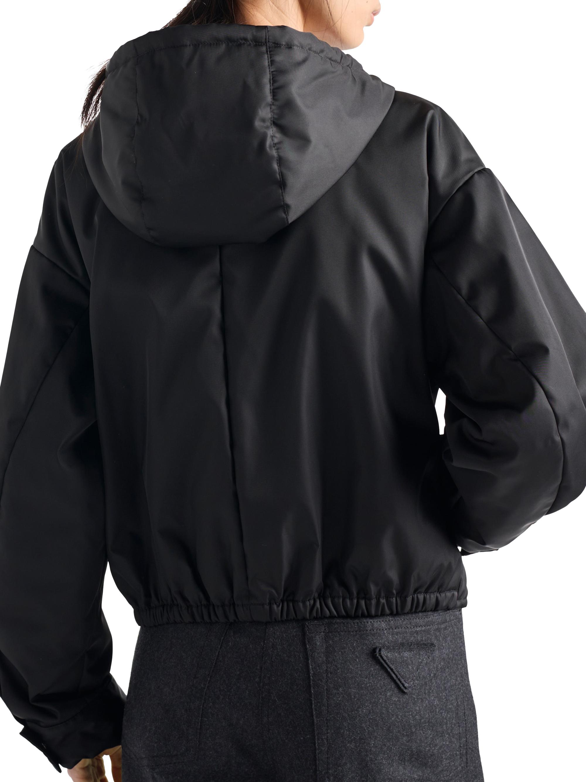☺*︎様 PRADA SPORT HIGH NECK ZIP BLOUSON 黒 Prada Re-Nylon Blouson Jacket | Saks Fifth Avenue