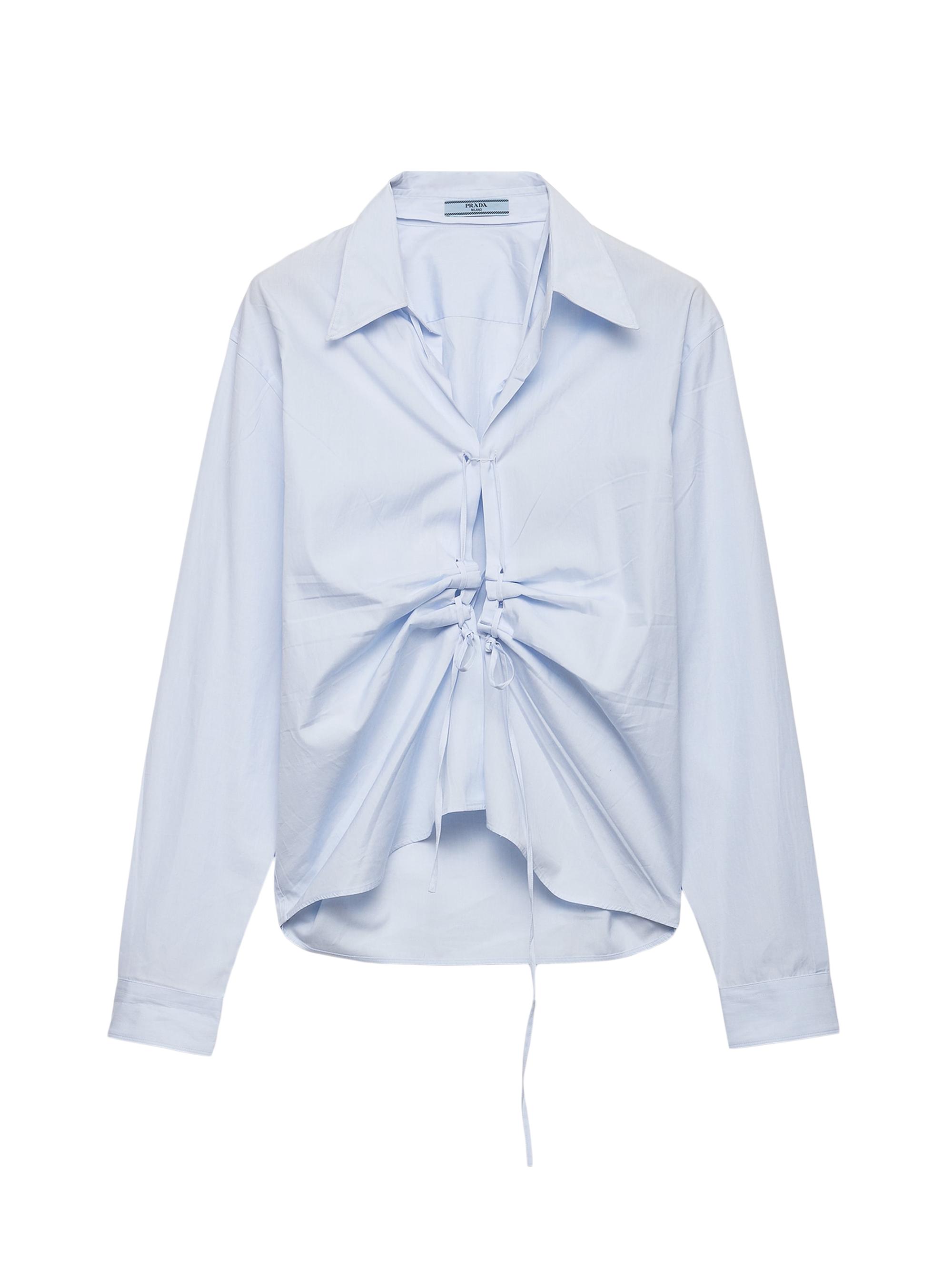 Prada Women's Fil a fil Shirt - Blue