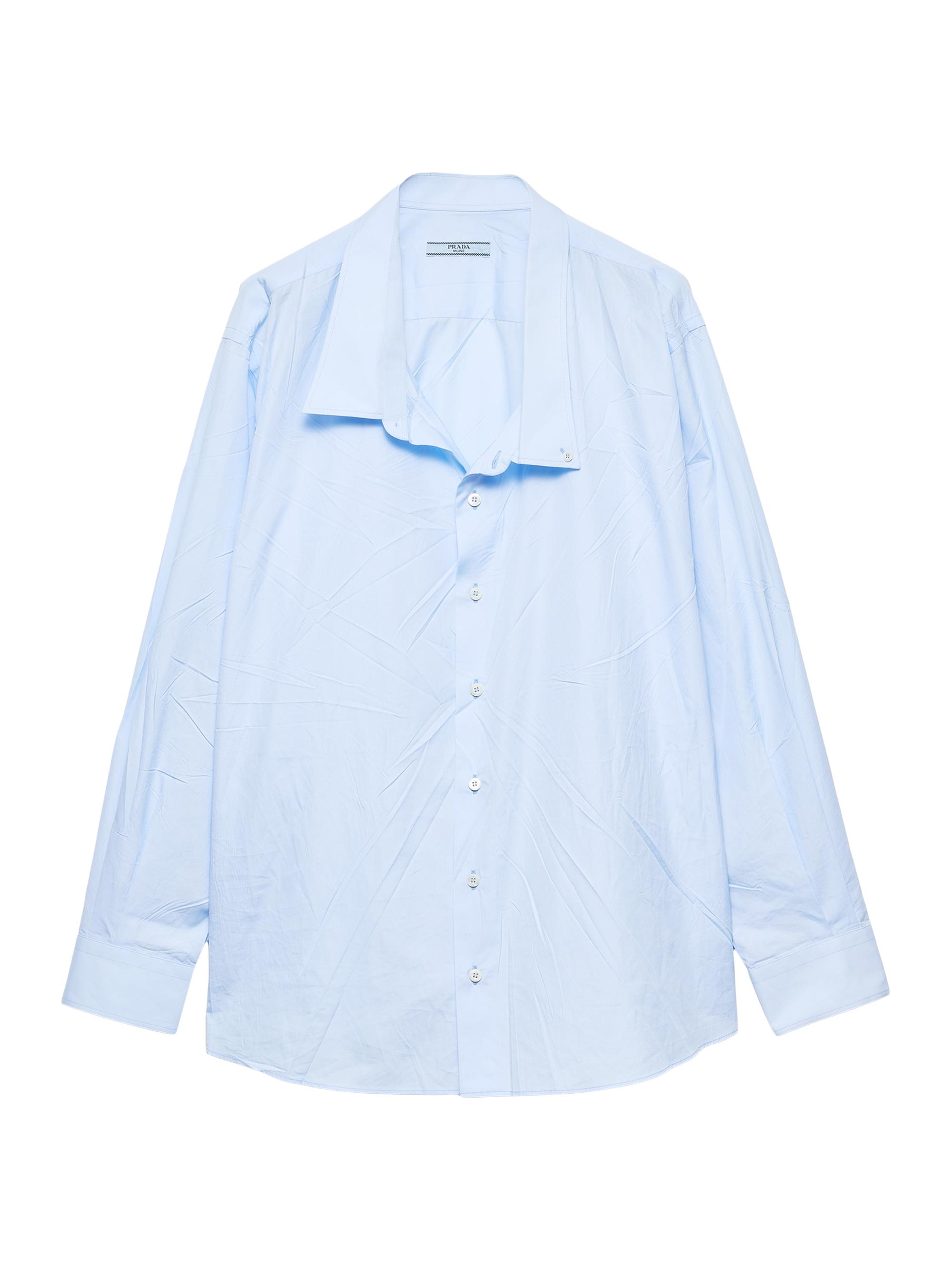 Prada Women's Poplin Shirt - Blue