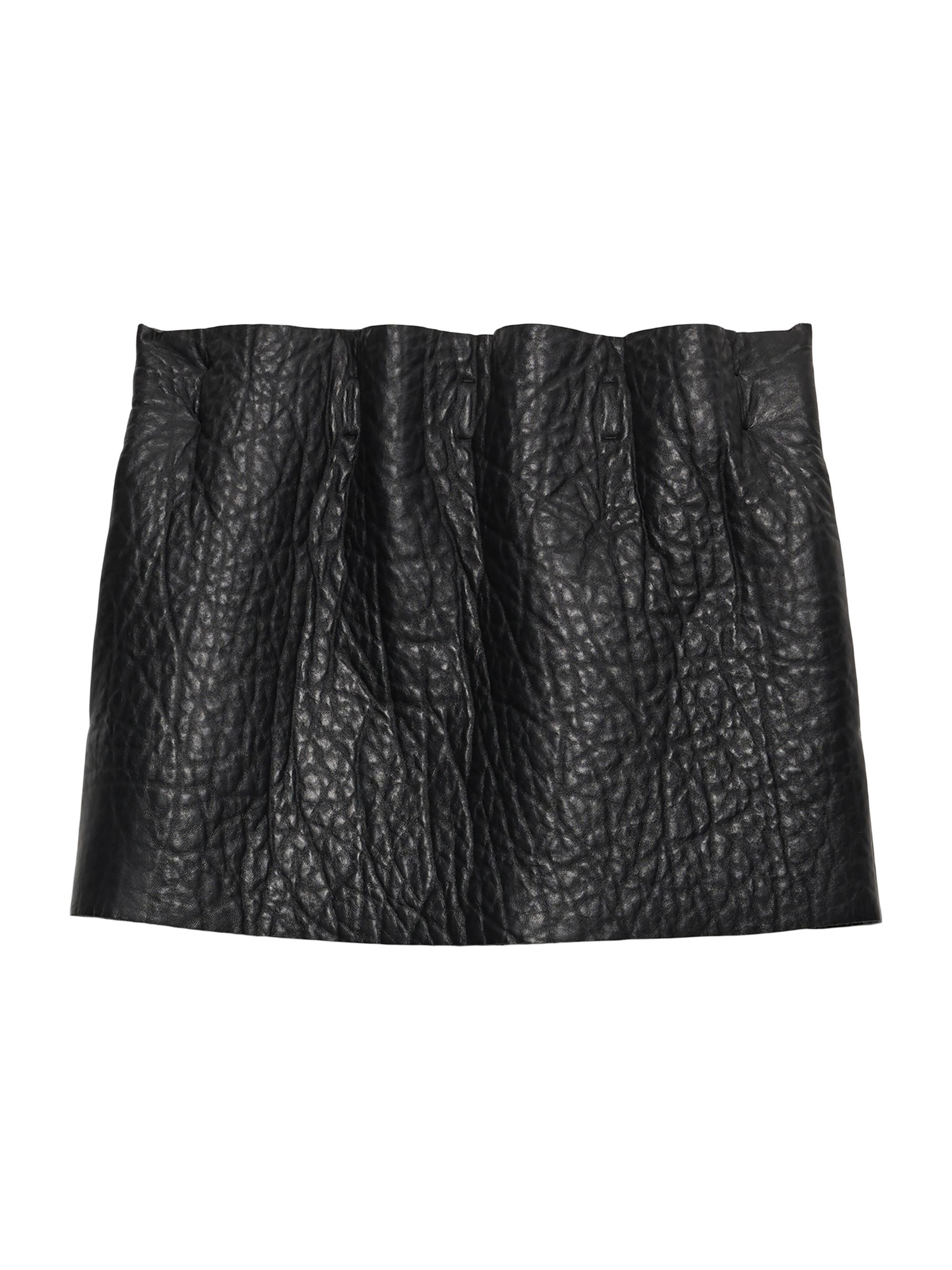 Prada Leather Mini Skirt | Saks Fifth Avenue