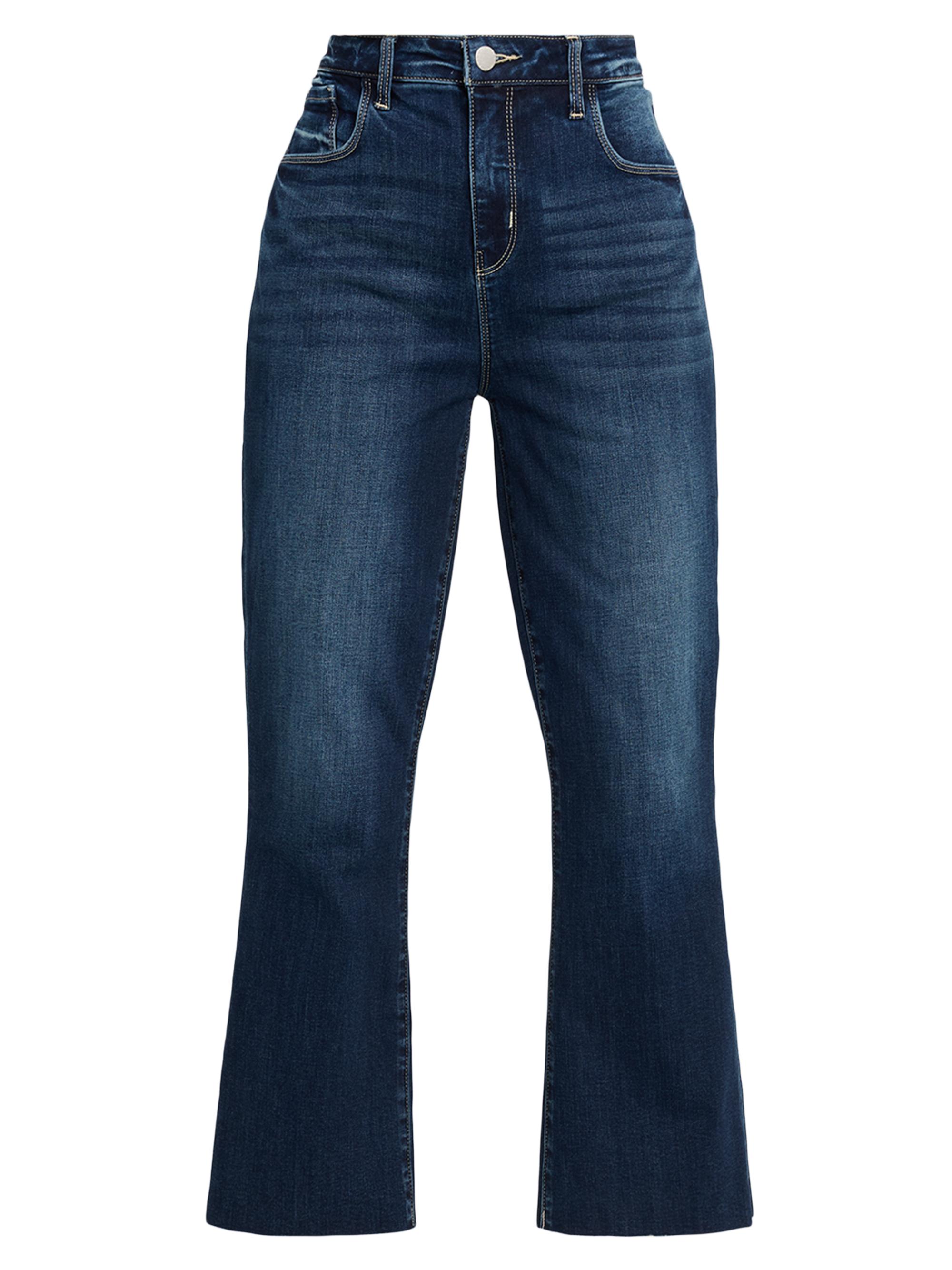 L'AGENCE Women's Kendra High-Rise Crop Flare Jeans - Columbia