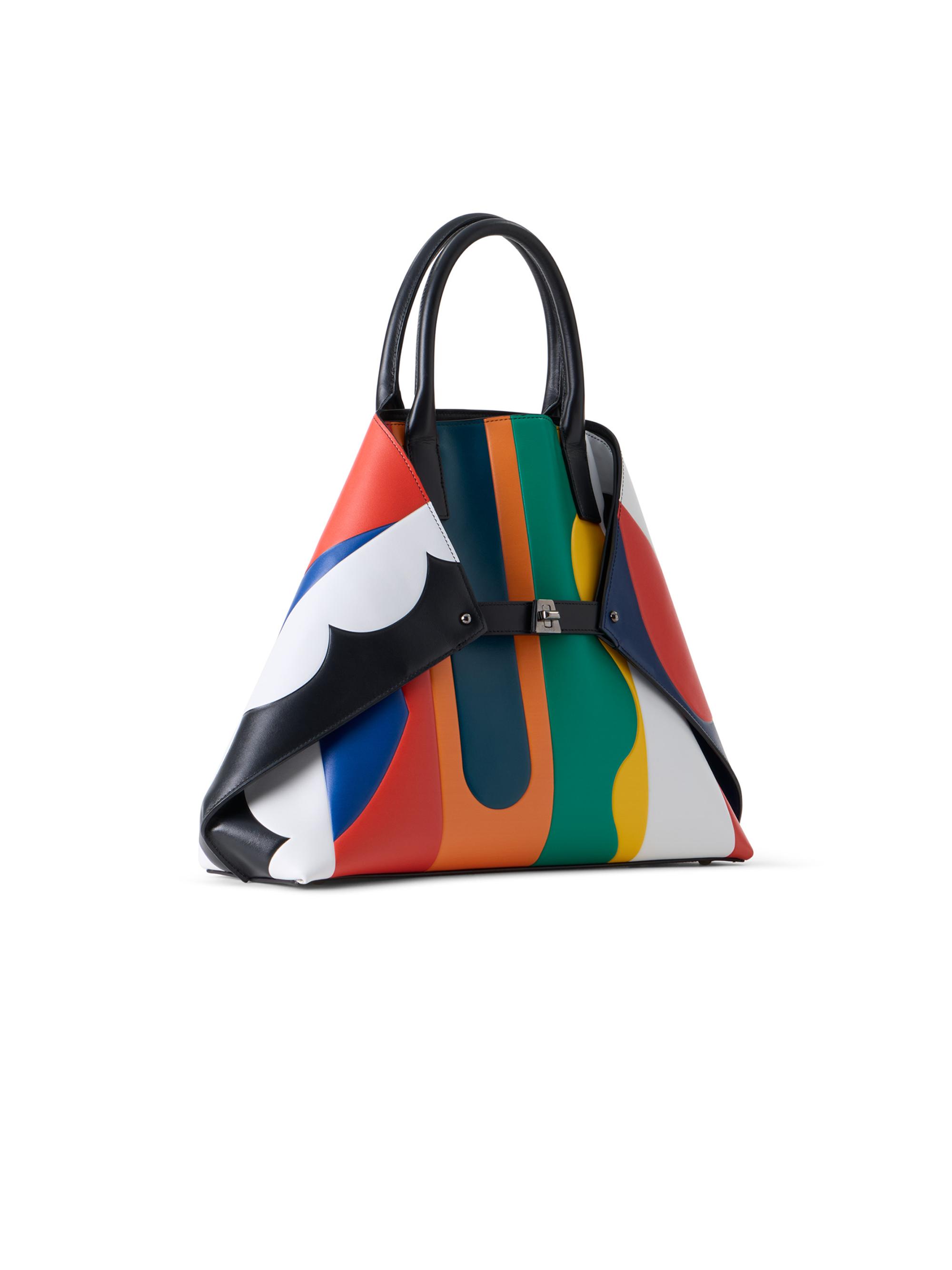 Akris Medium AI Colorblocked Leather Tote Bag | Saks Fifth Avenue