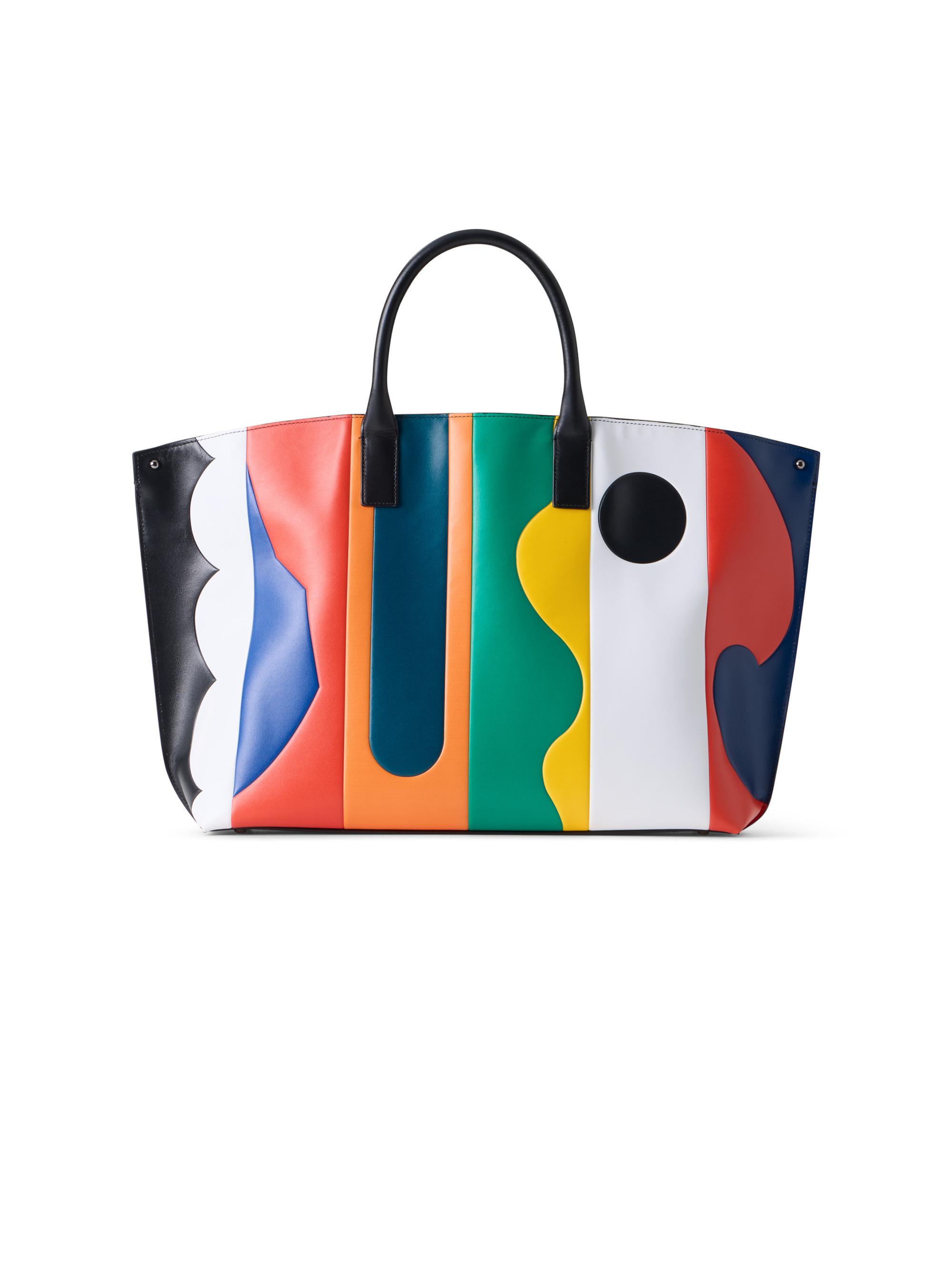 Akris Medium AI Colorblocked Leather Tote Bag | Saks Fifth Avenue