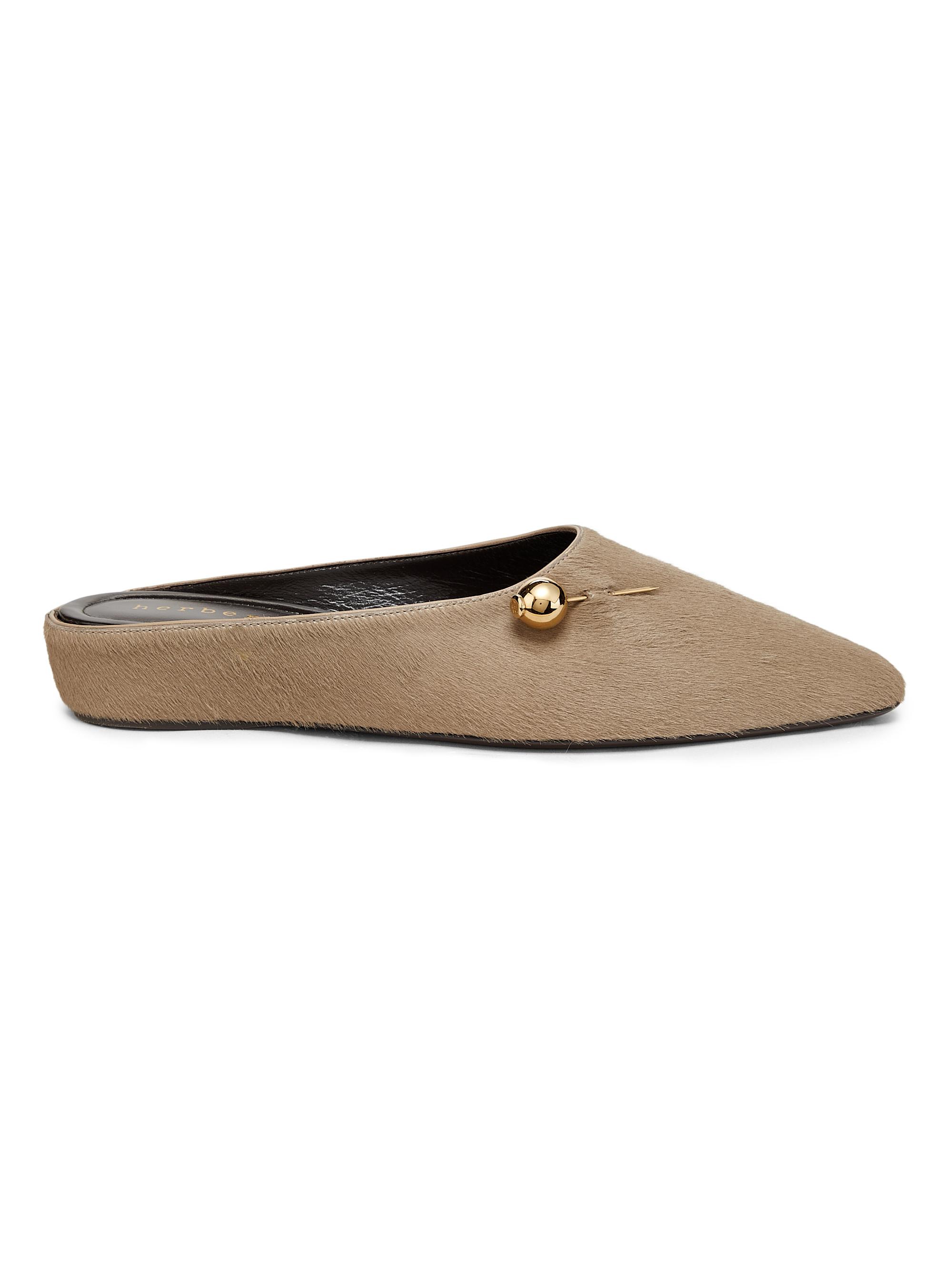 Herbert Levine Sleep On It Leather Mules | Saks Fifth Avenue