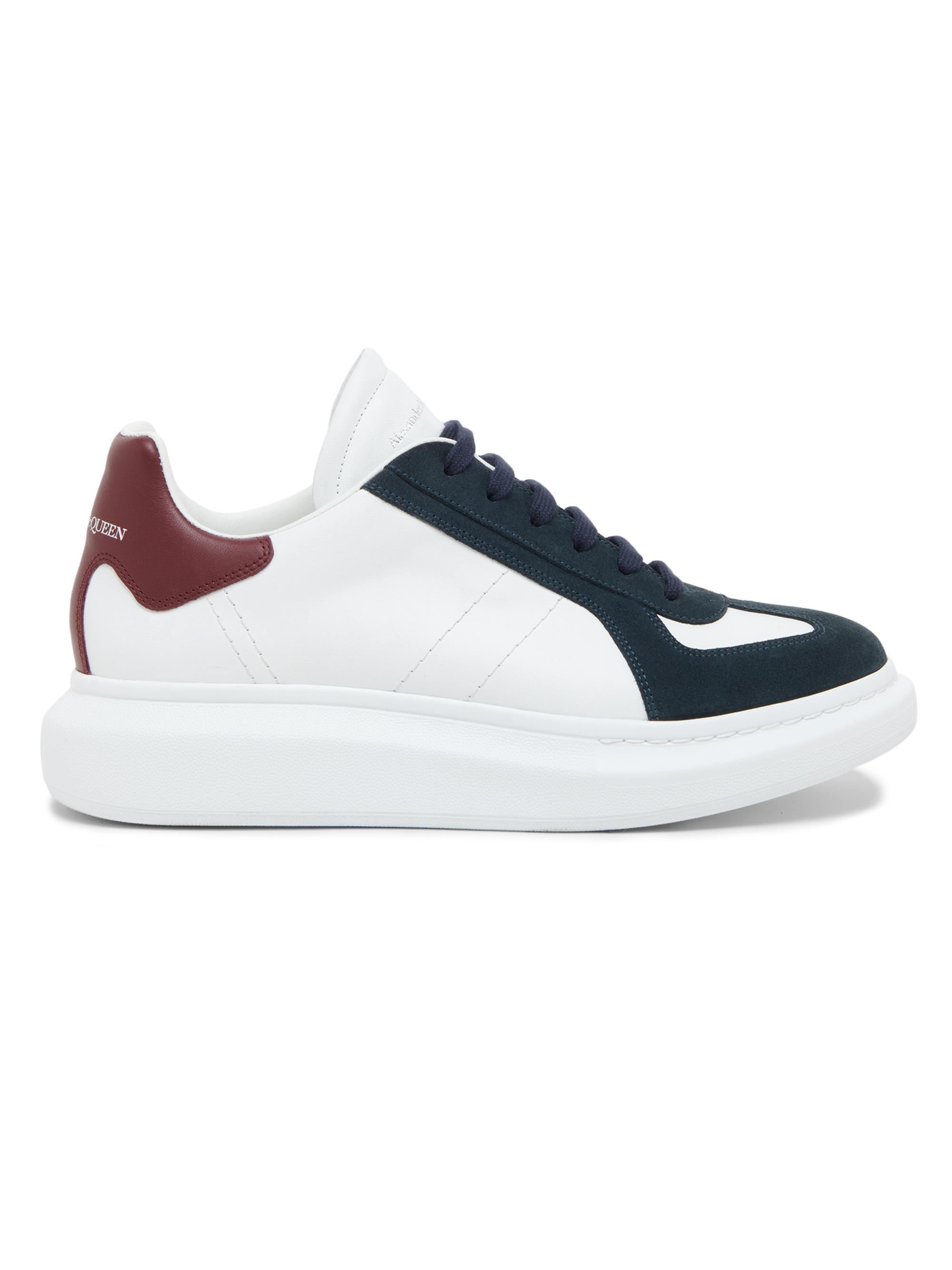 【初版】 ALEXANDER McQUEEN McQueen Men's Retro Trainer Leather and Suede Low-Top