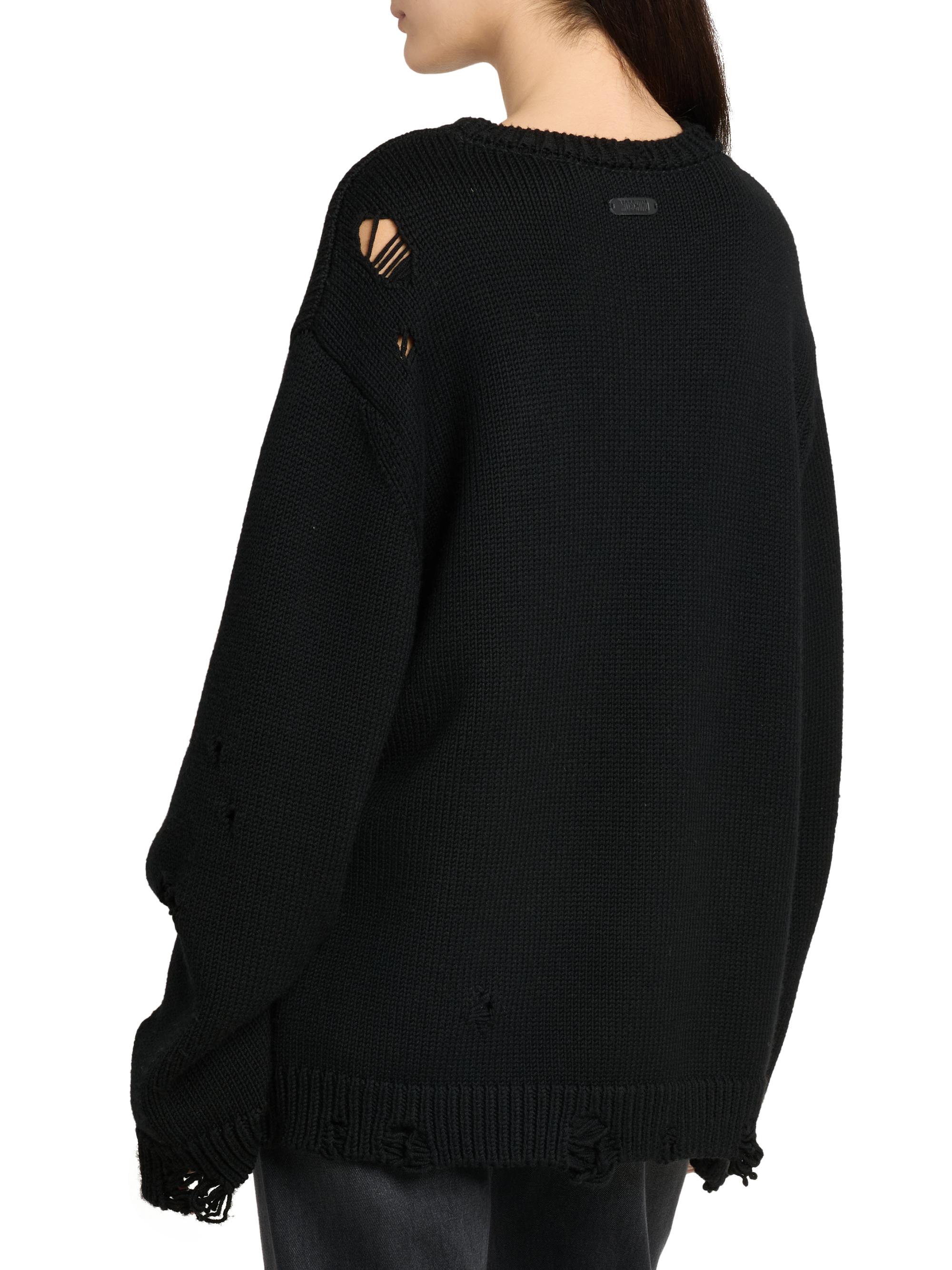 Moschino Smile Cut-Out Wool Oversized Sweater | Saks Fifth Avenue