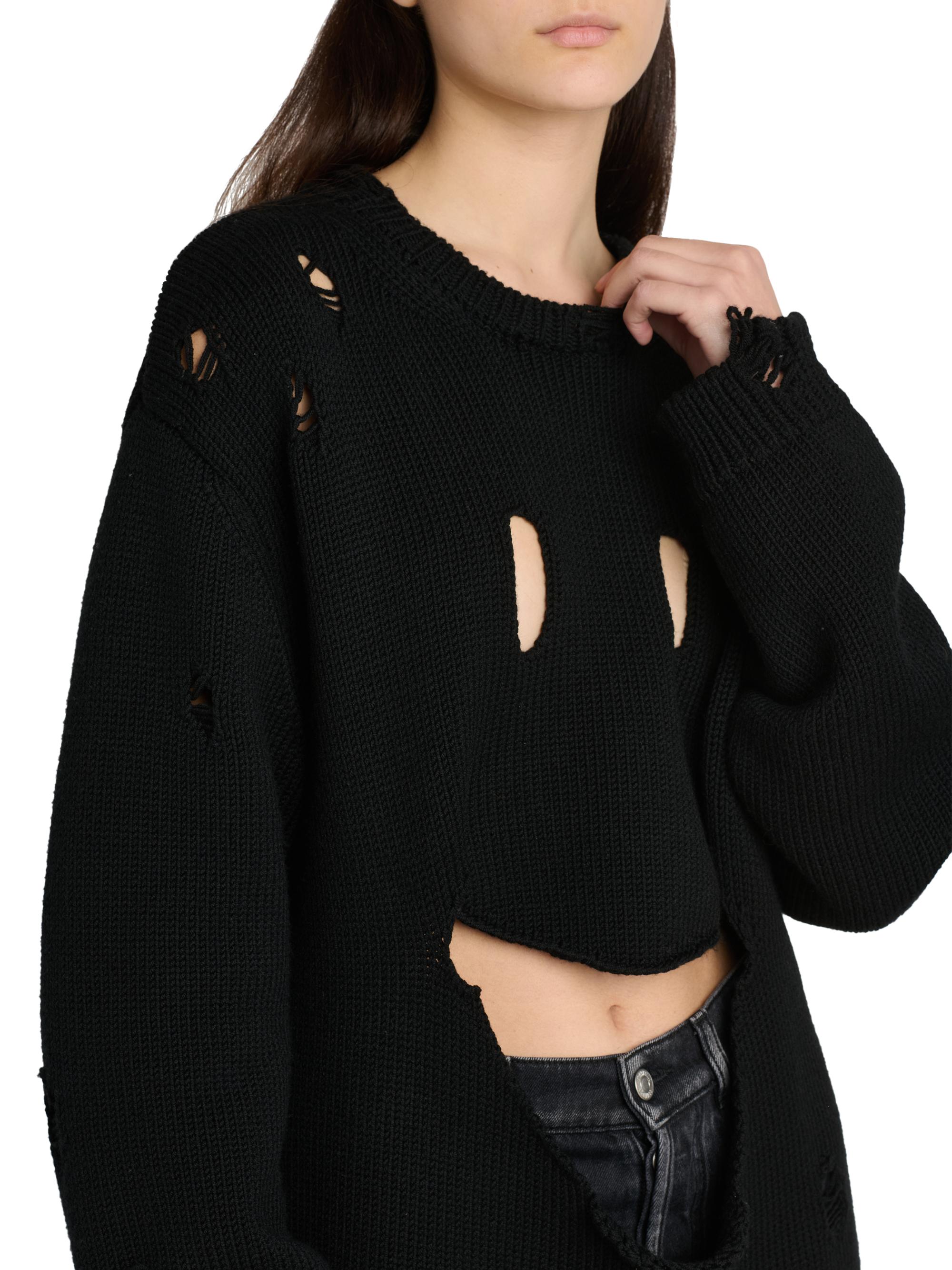 Moschino Smile Cut-Out Wool Oversized Sweater | Saks Fifth Avenue