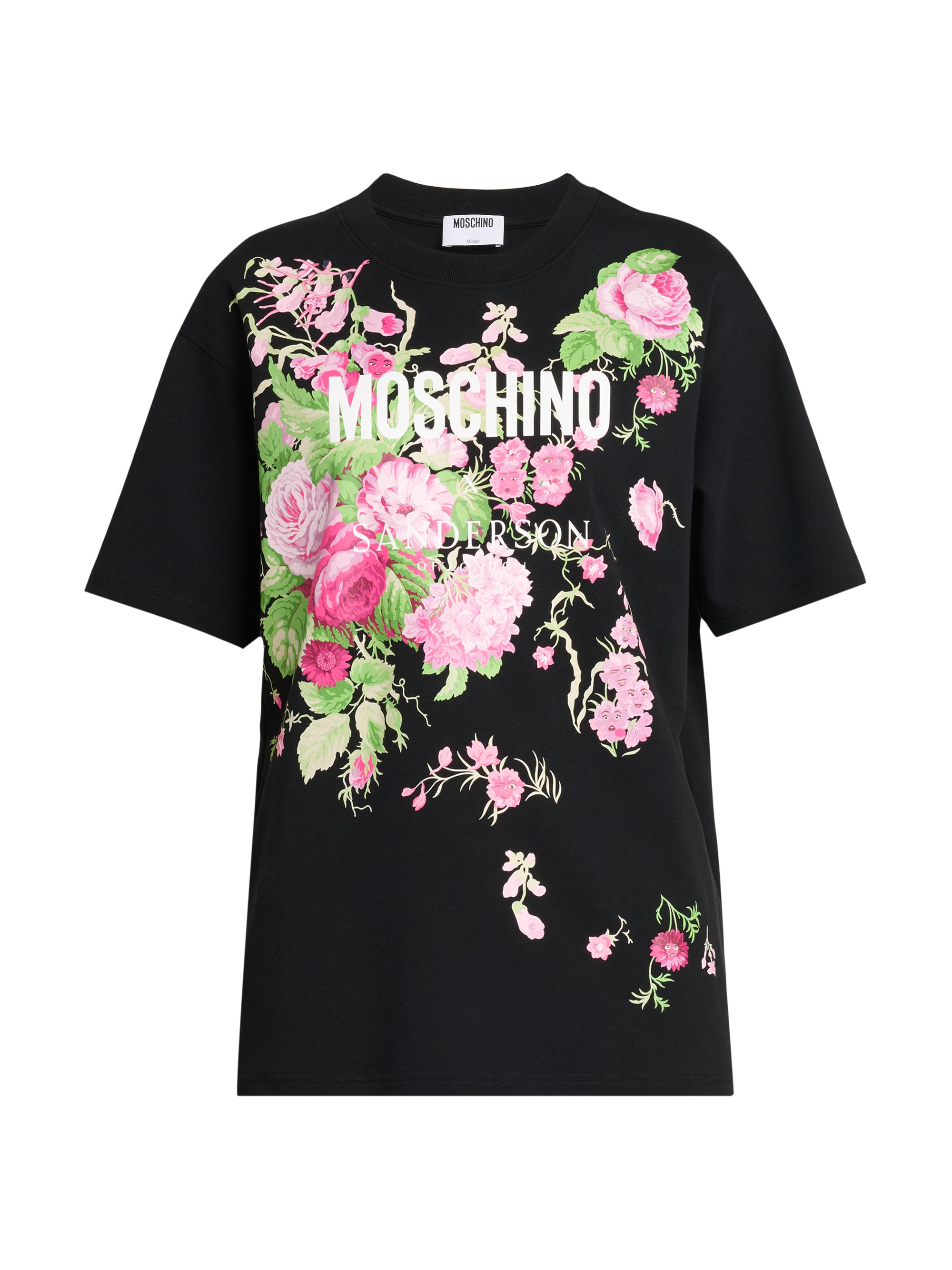 Moschino Women's Floral Cotton T-Shirt - Multi Black