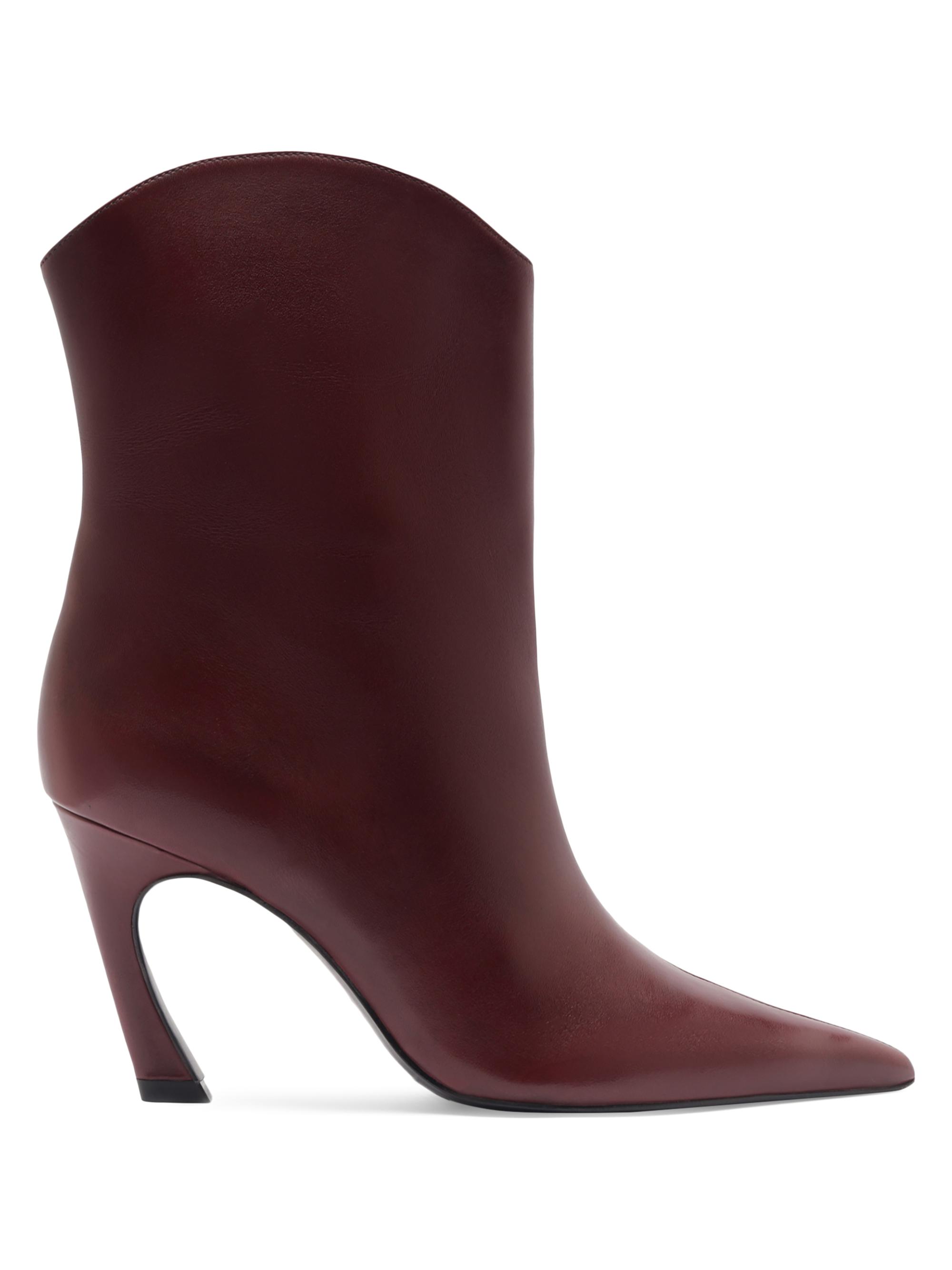 Schutz Women's Maryann 90MM Leather Boots - Vino