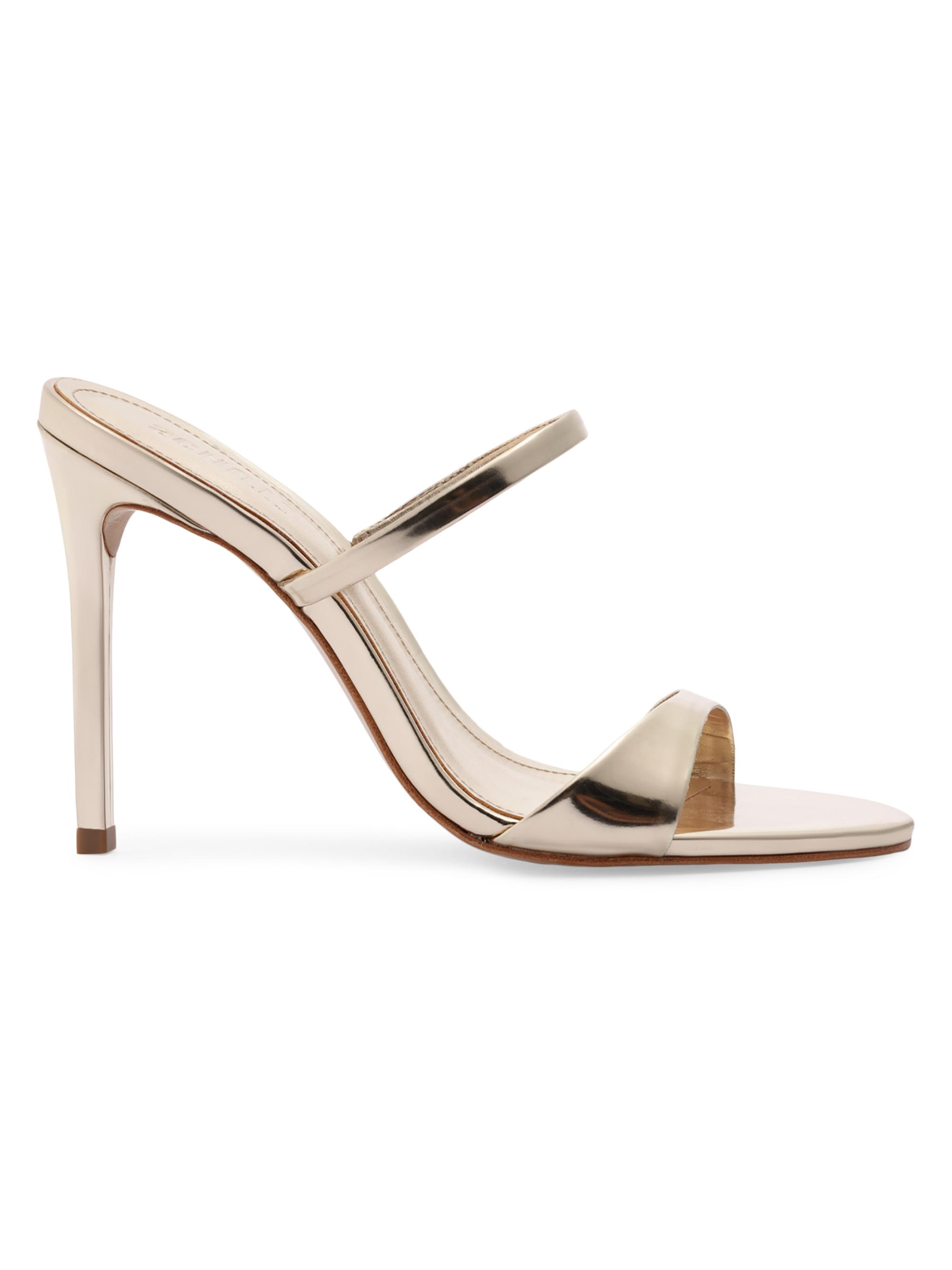 Schutz Women's Jessica 100MM Metallic Sandals - Prata