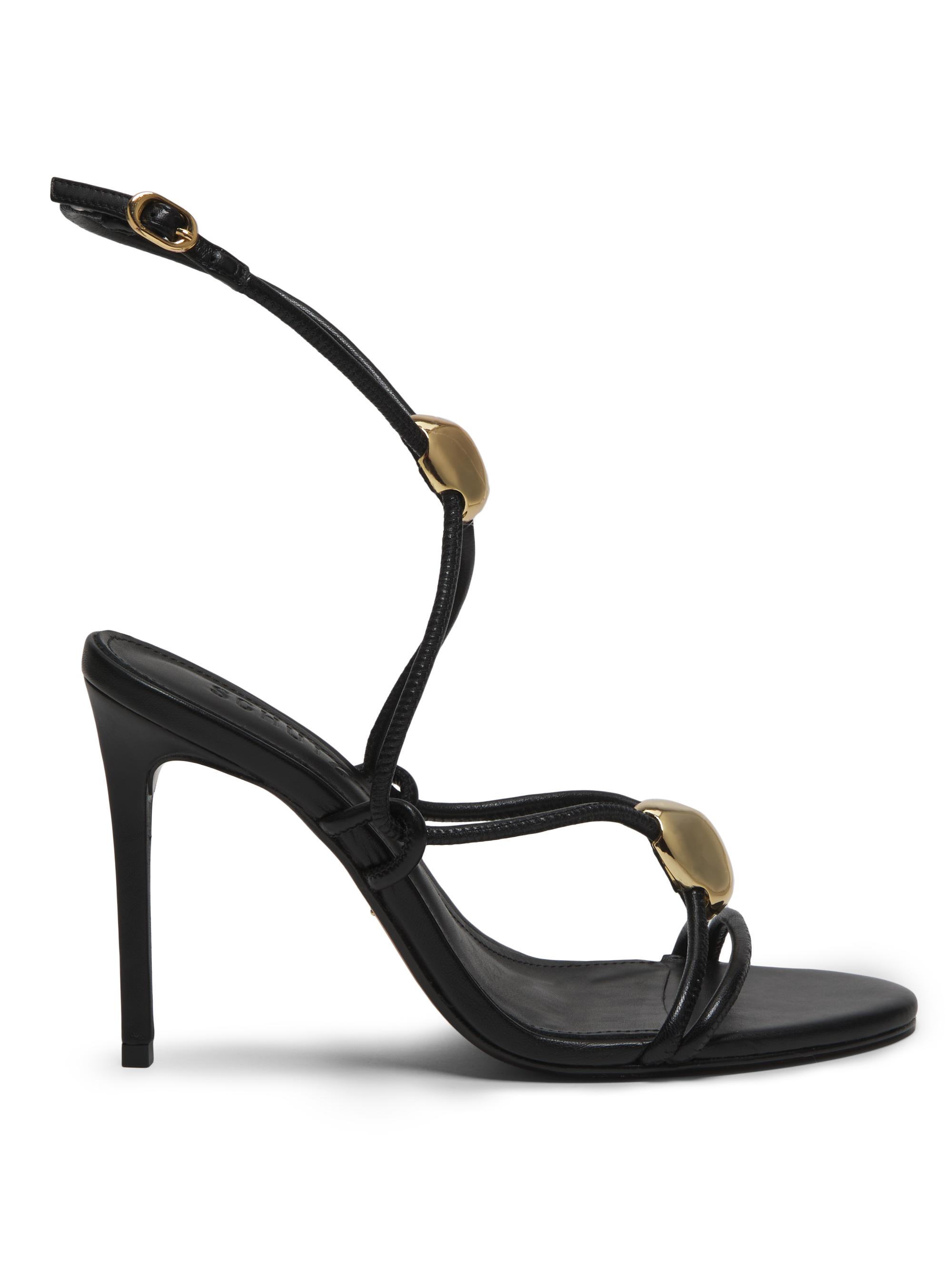 Schutz Sue 110MM Metallic Leather Sandals | Saks Fifth Avenue
