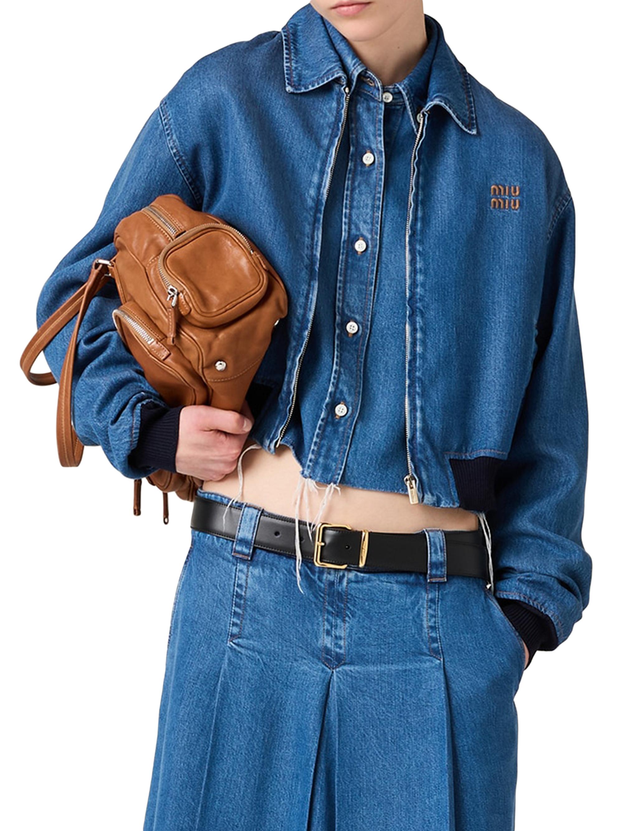 Miu Miu Denim Blouson Jacket | Saks Fifth Avenue