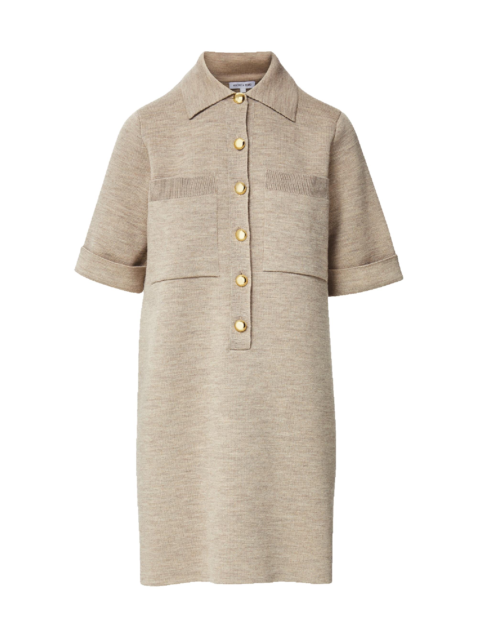 Veronica Beard Women's Madden Merino Wool Minidress - Oatmeal Melange