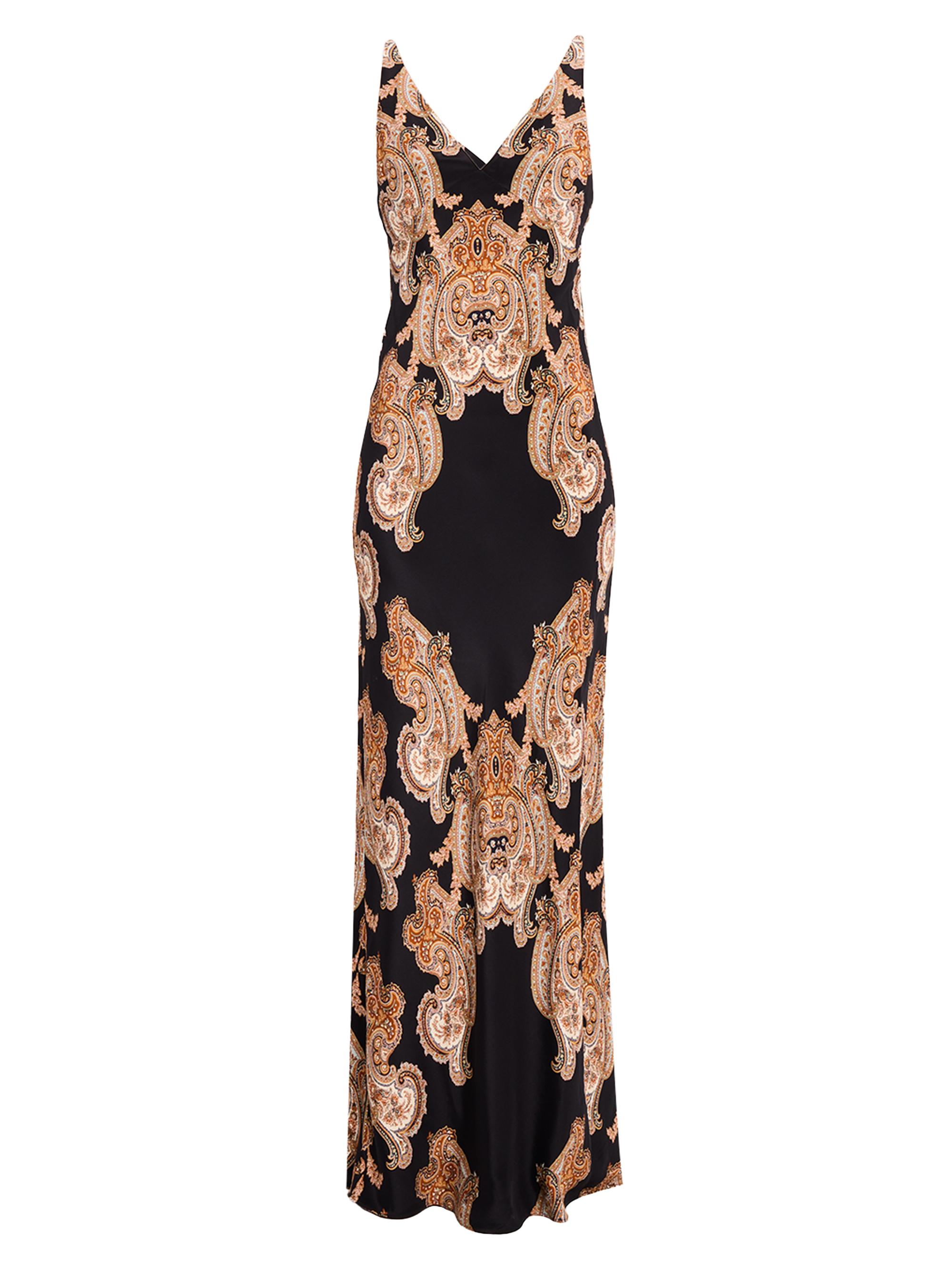 Veronica Beard Women's Donelle Silk-Blend Slipdress - Black Multi