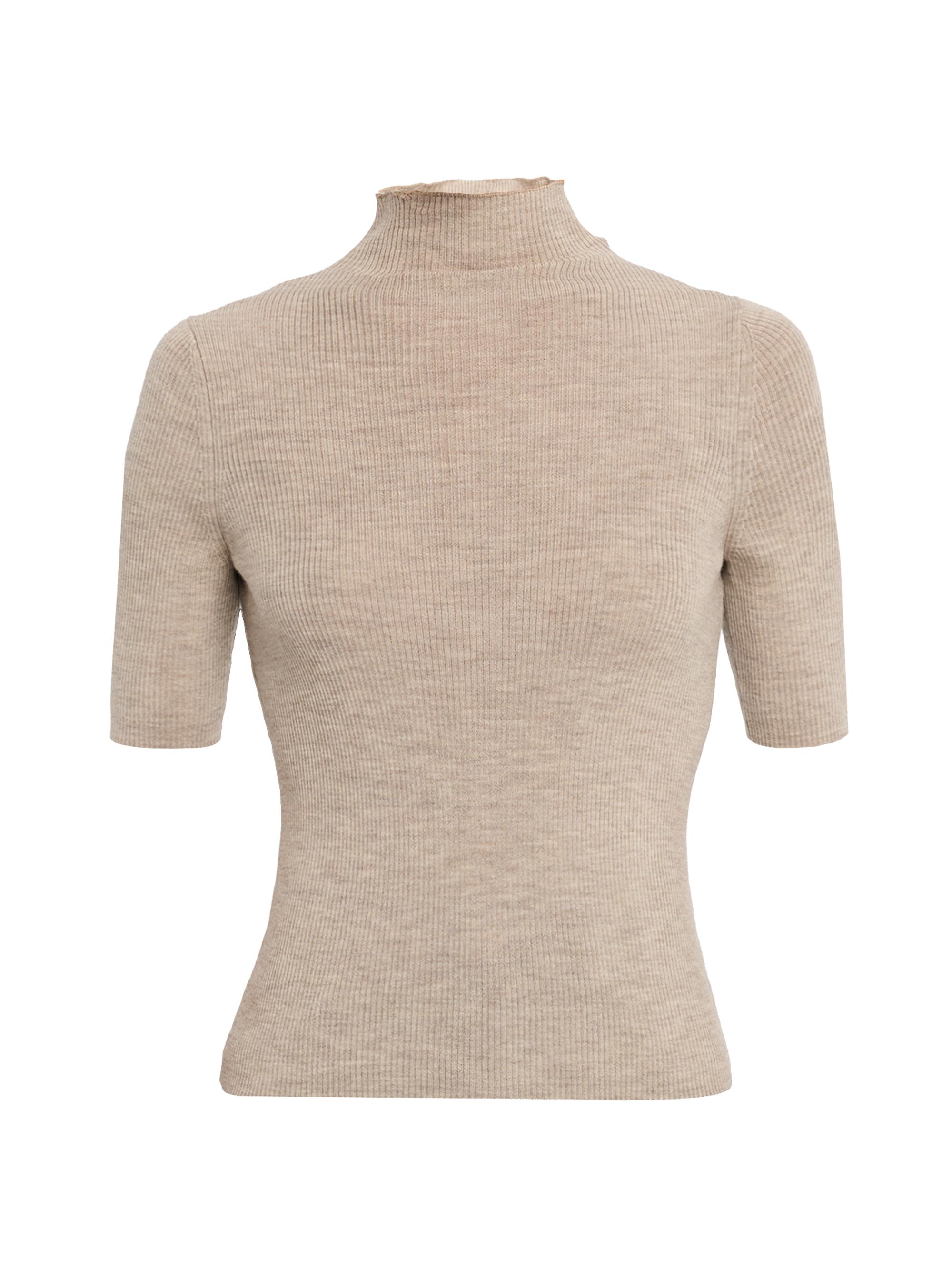 Veronica Beard Women's Alastair Merino Wool Sweater - Oatmeal Melange