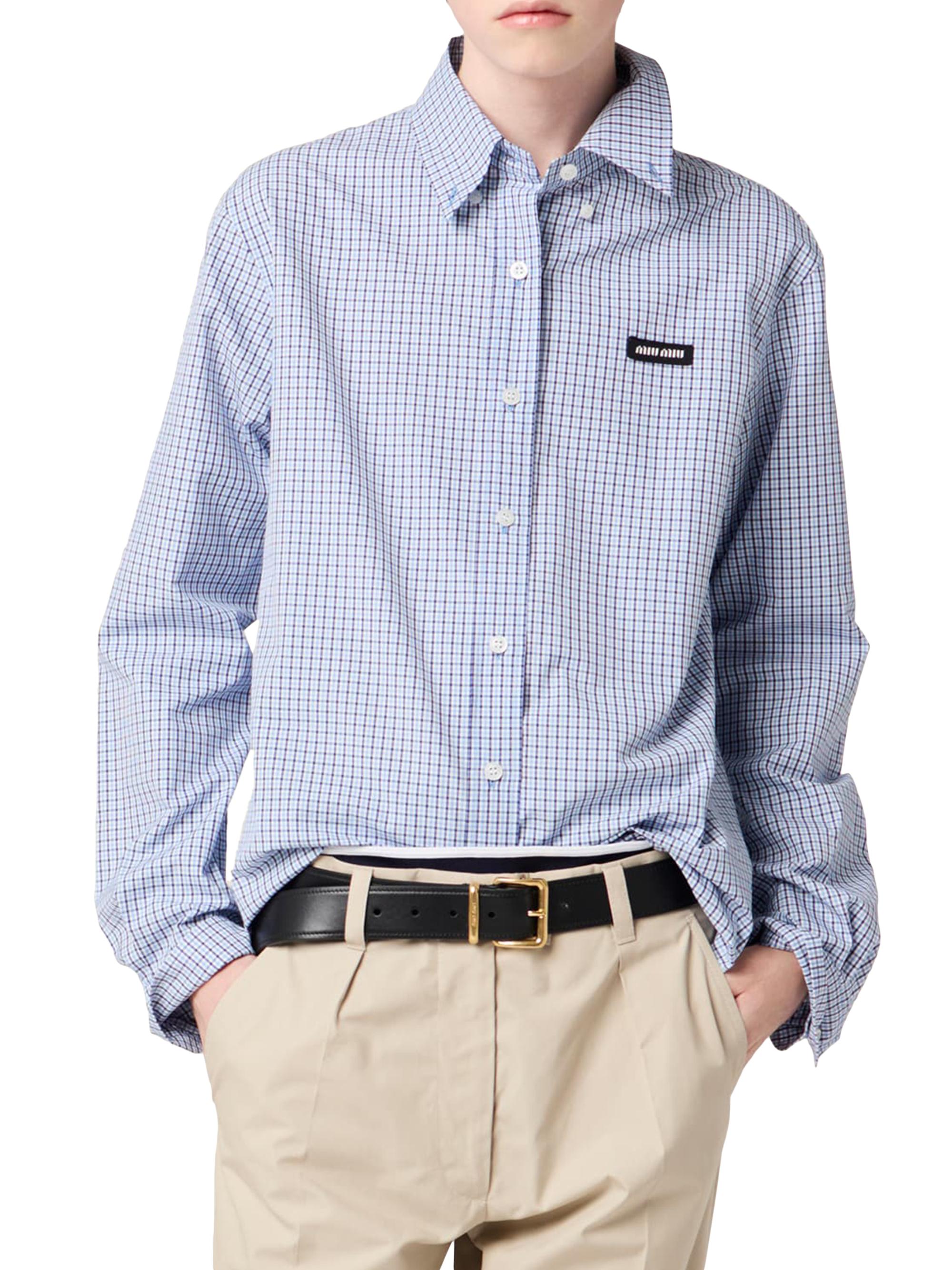 Miu Miu Checked Shirt | Saks Fifth Avenue