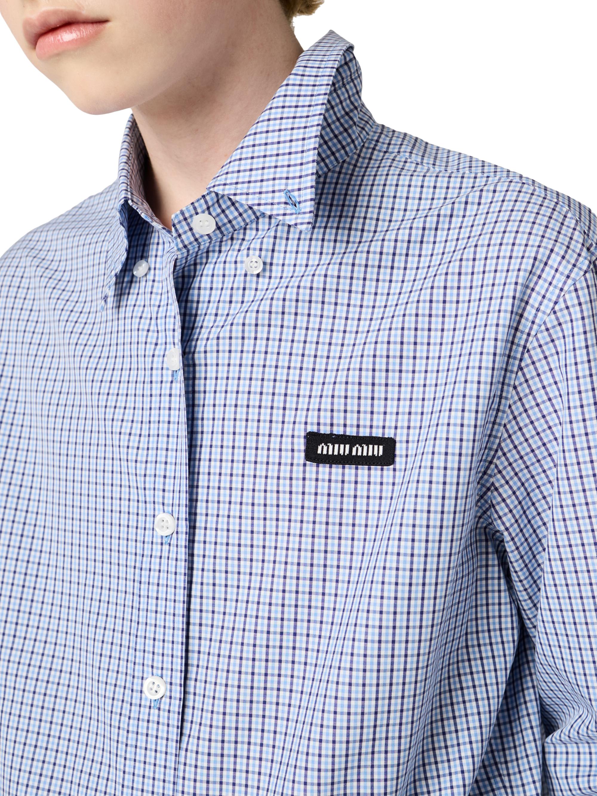 Miu Miu Checked Shirt | Saks Fifth Avenue