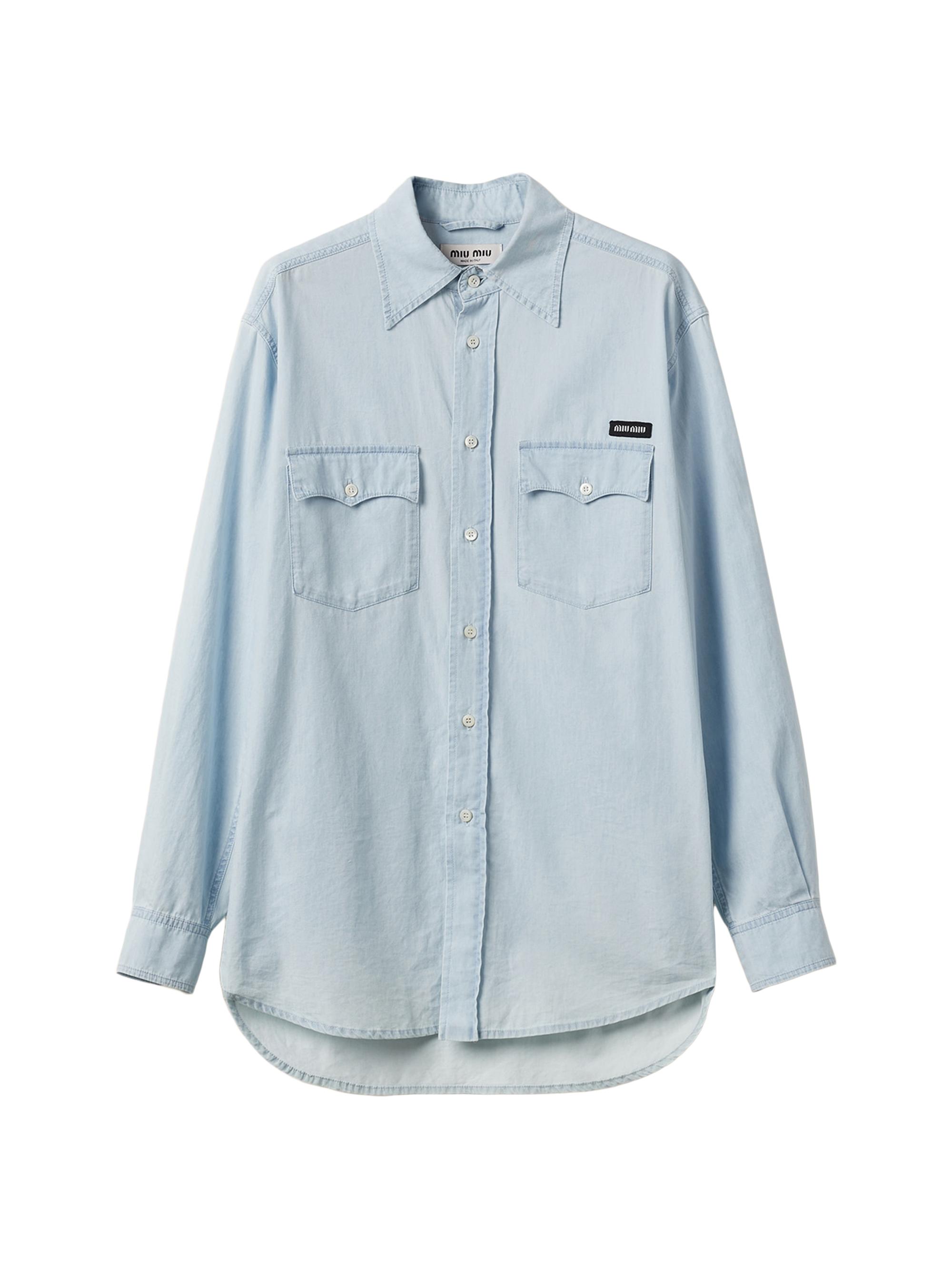 Miu Miu Women's Chambray Shirt - Blue