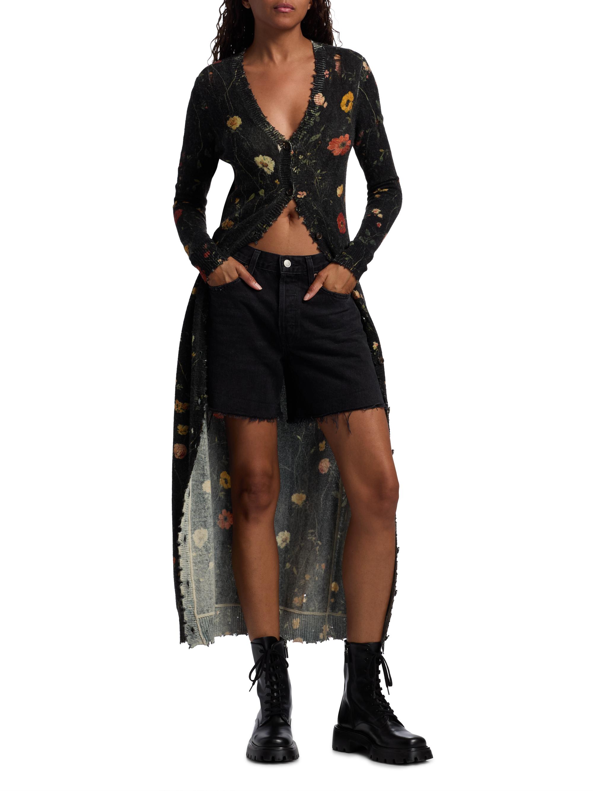 R13 Floral Skinny Long Cardigan | Saks Fifth Avenue