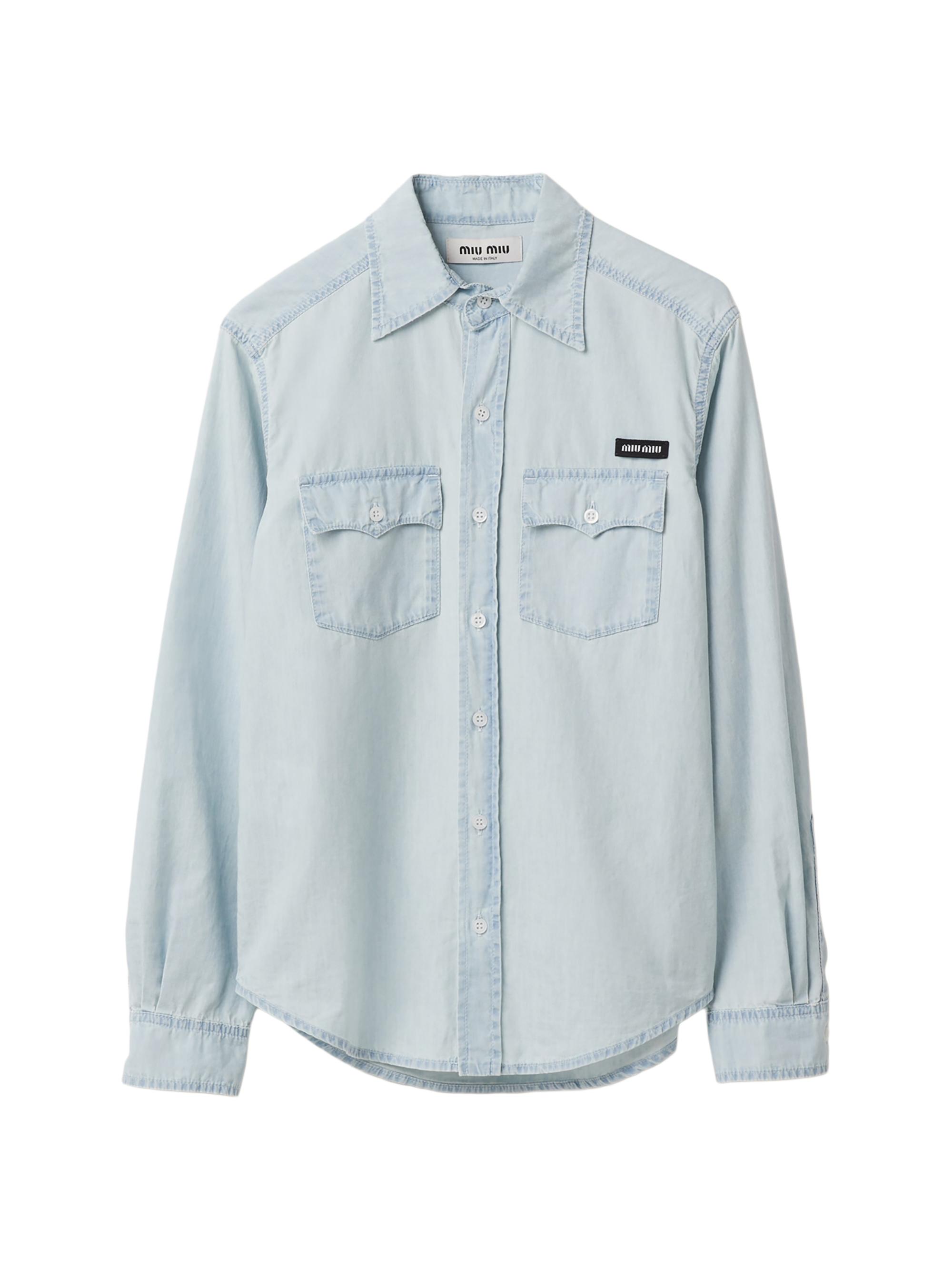 Miu Miu Women's Chambray Shirt - Blue