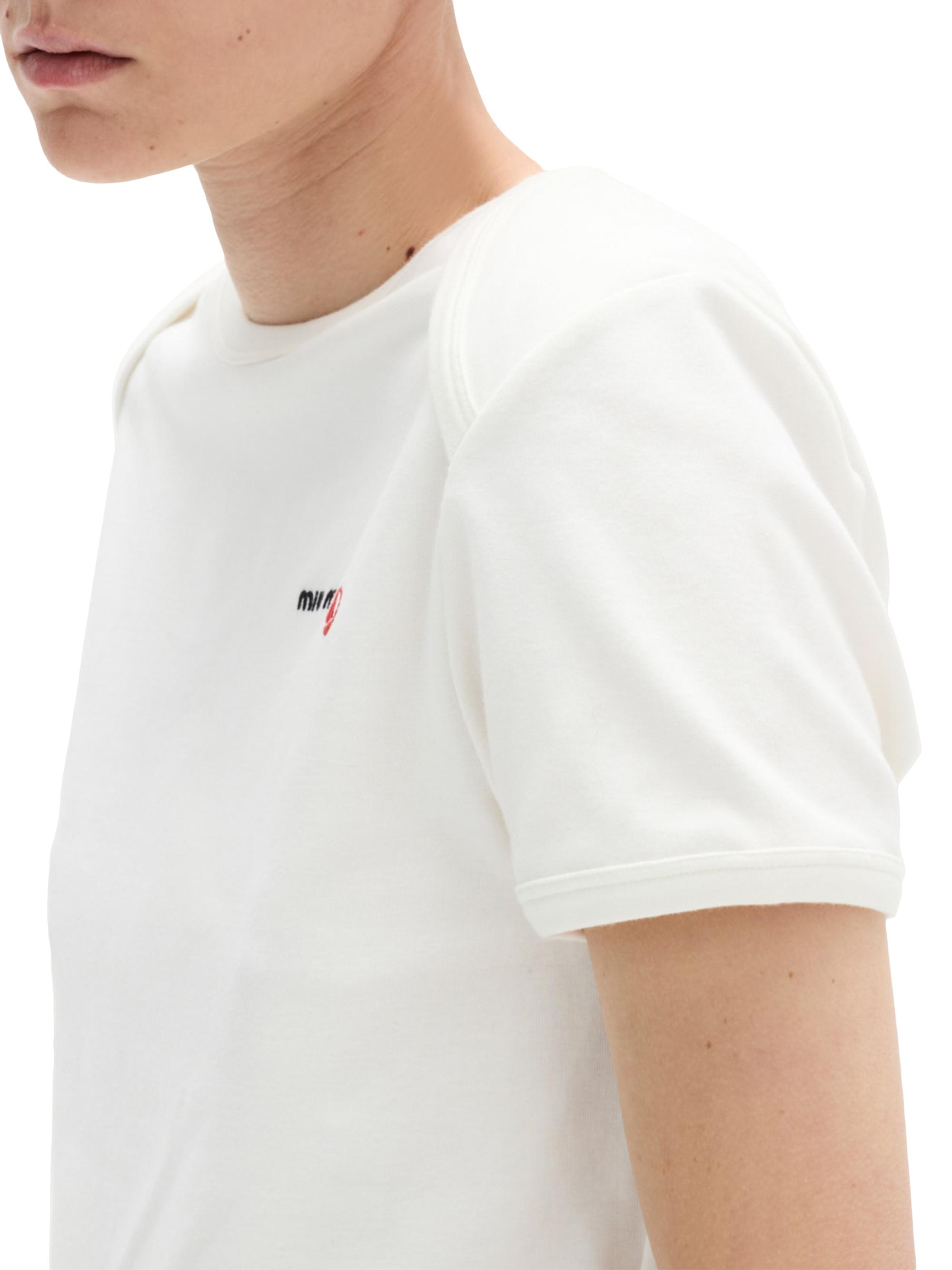 Miu Miu Petit Bateau X Miu Miu Stretch Jersey Regular T-Shirt