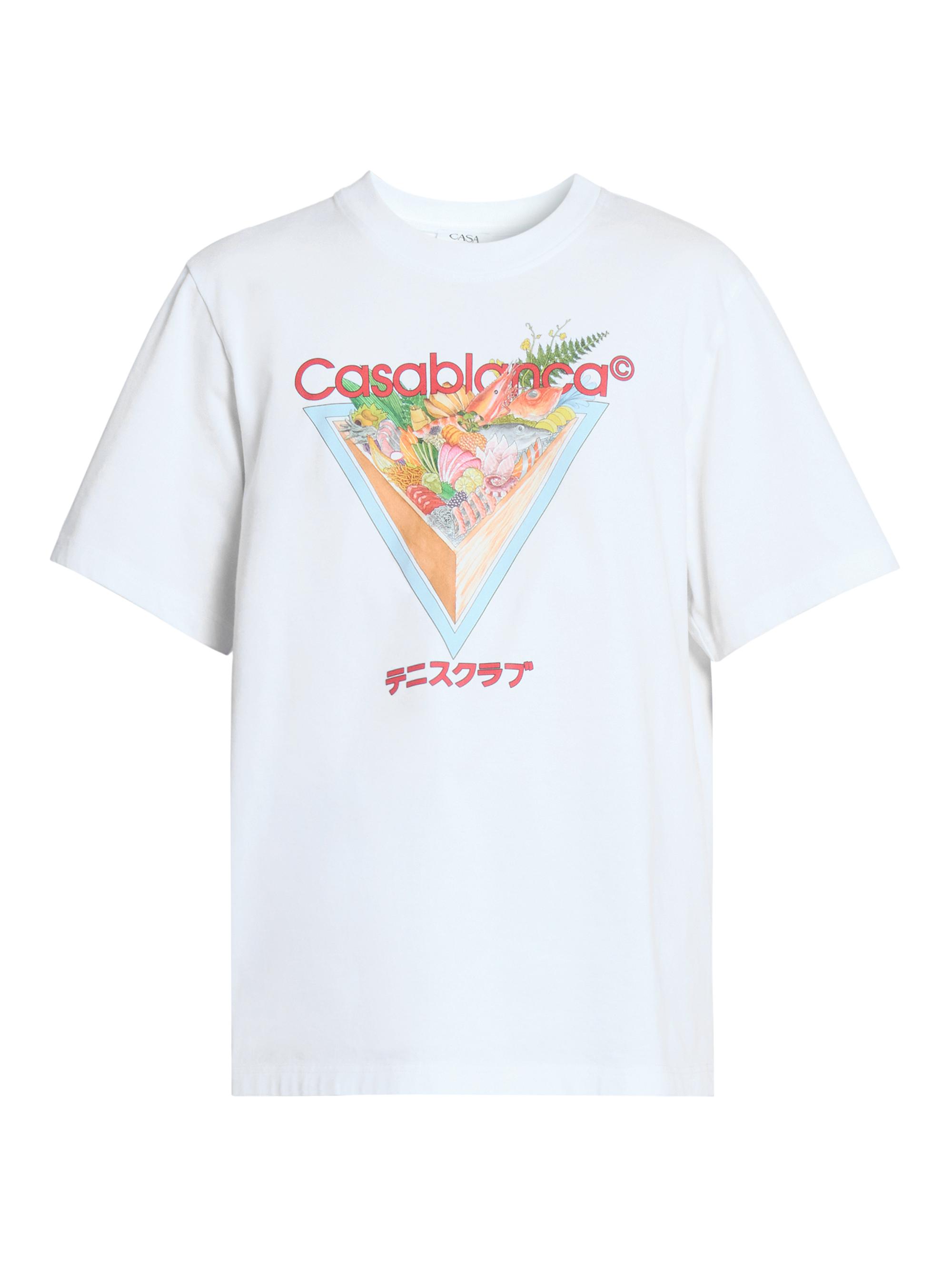 Casablanca Tennis Club Icon Printed Crewneck T-Shirt | Saks Fifth