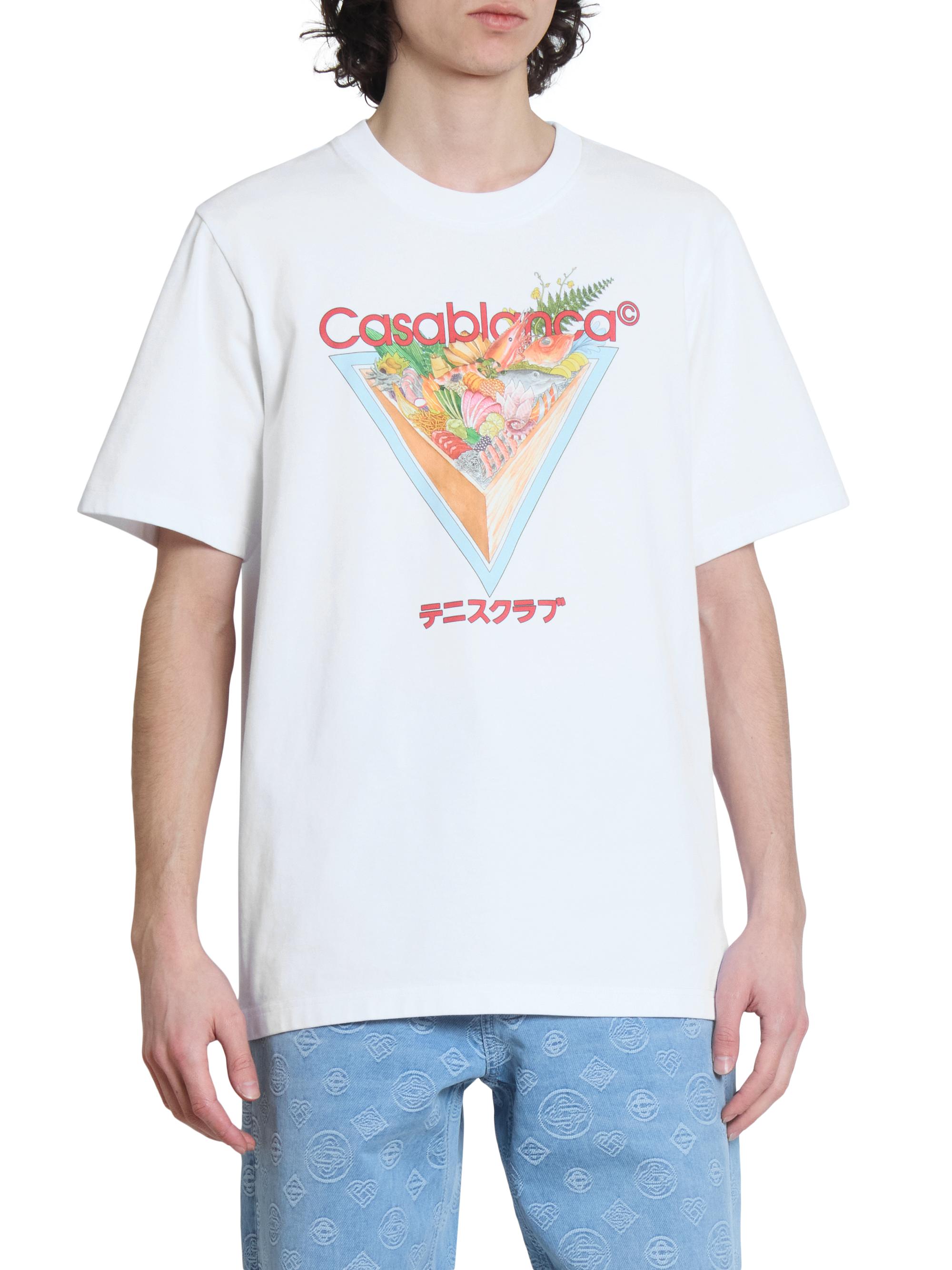 Casablanca Tennis Club Icon Printed Crewneck T-Shirt | Saks Fifth