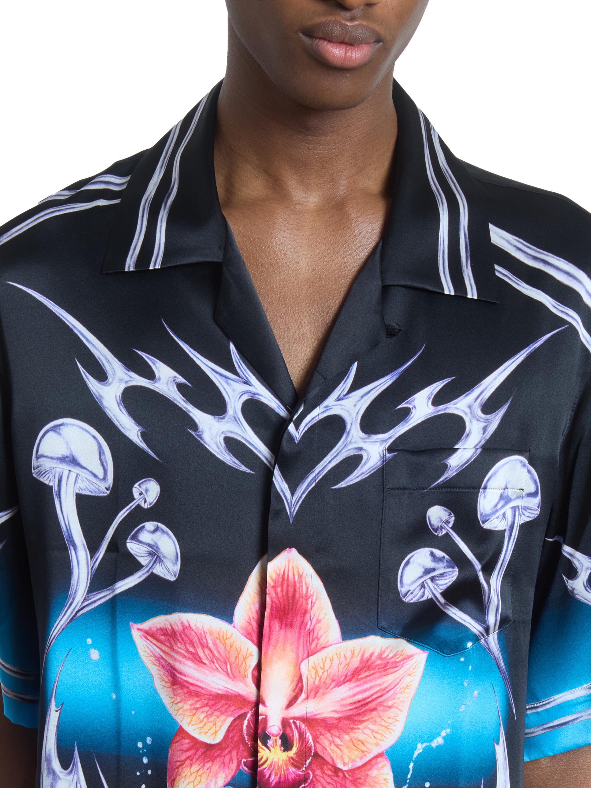 Casablanca Blades Silk Short-Sleeve Shirt | Saks Fifth Avenue