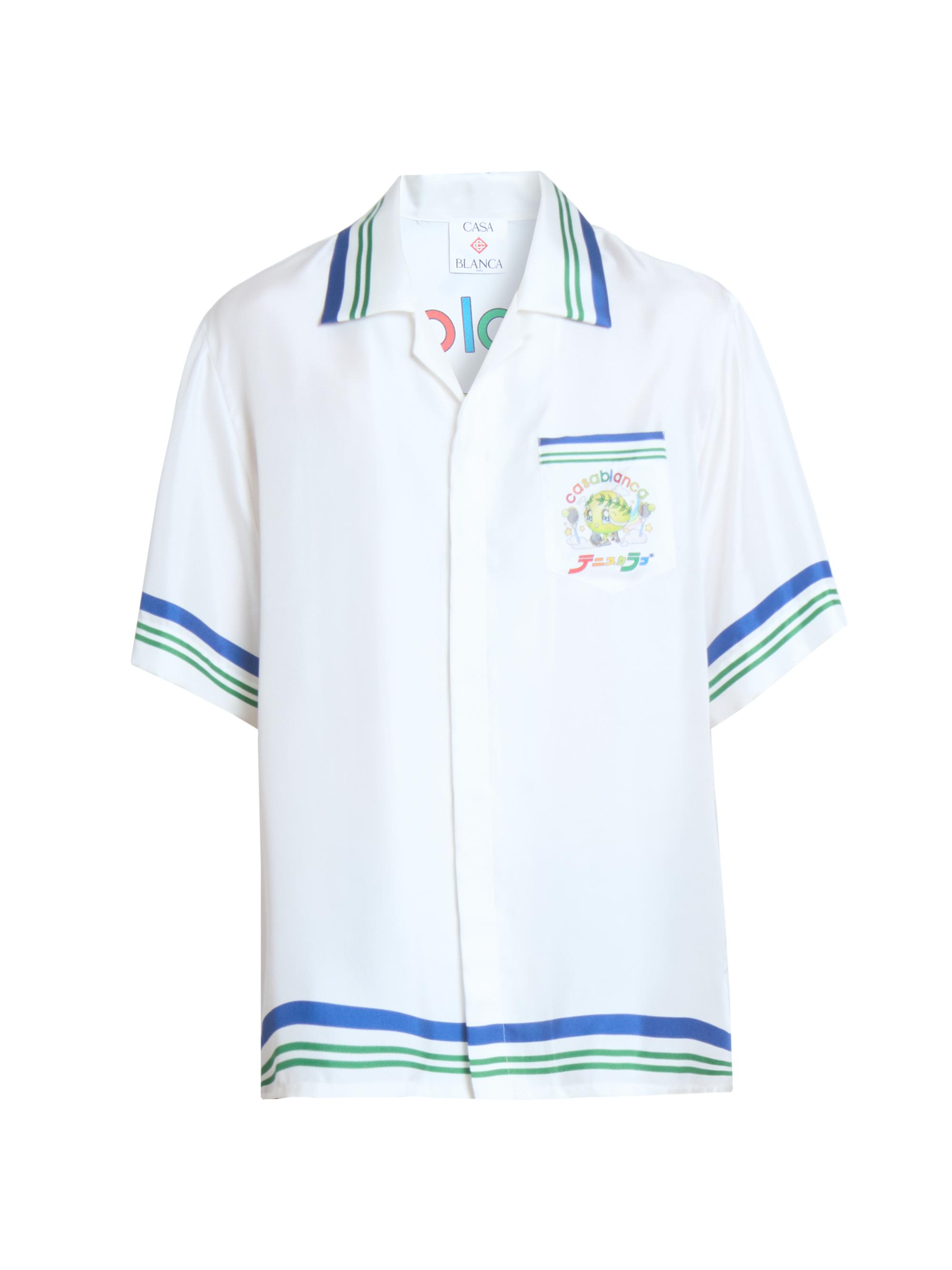 Casablanca Cuban Collar Silk Shirt | Saks Fifth Avenue