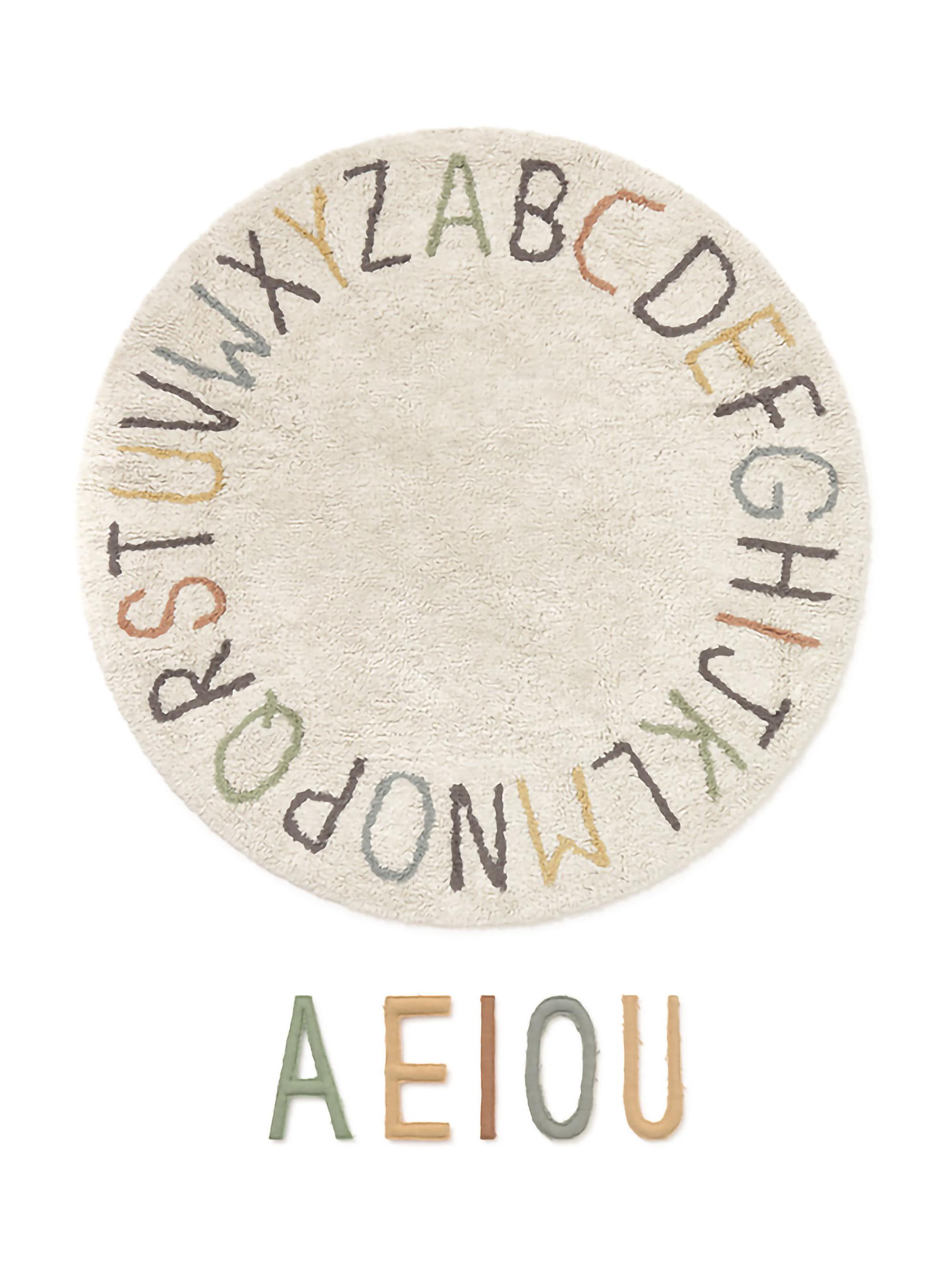 Lorena Canals Washable ABC Color and Letters Play Rug