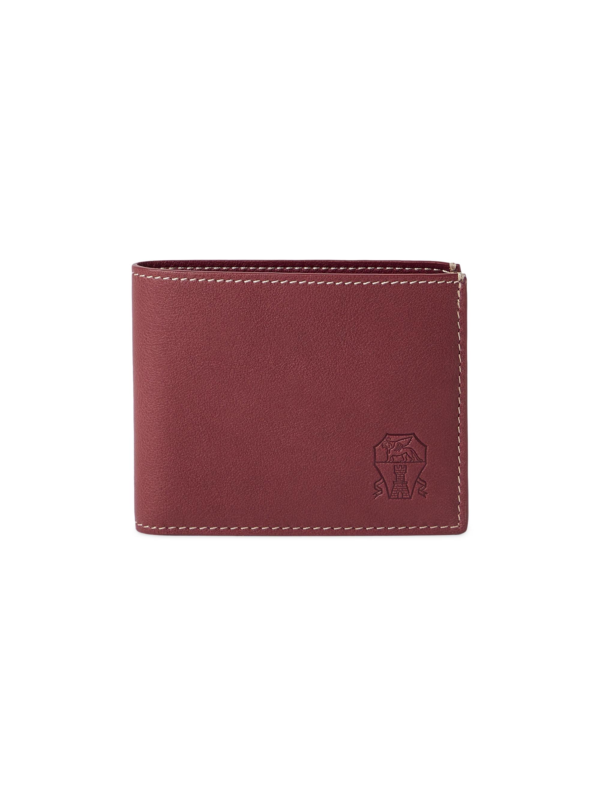 Brunello Cucinelli Men's Calfskin Wallet - Burgundy