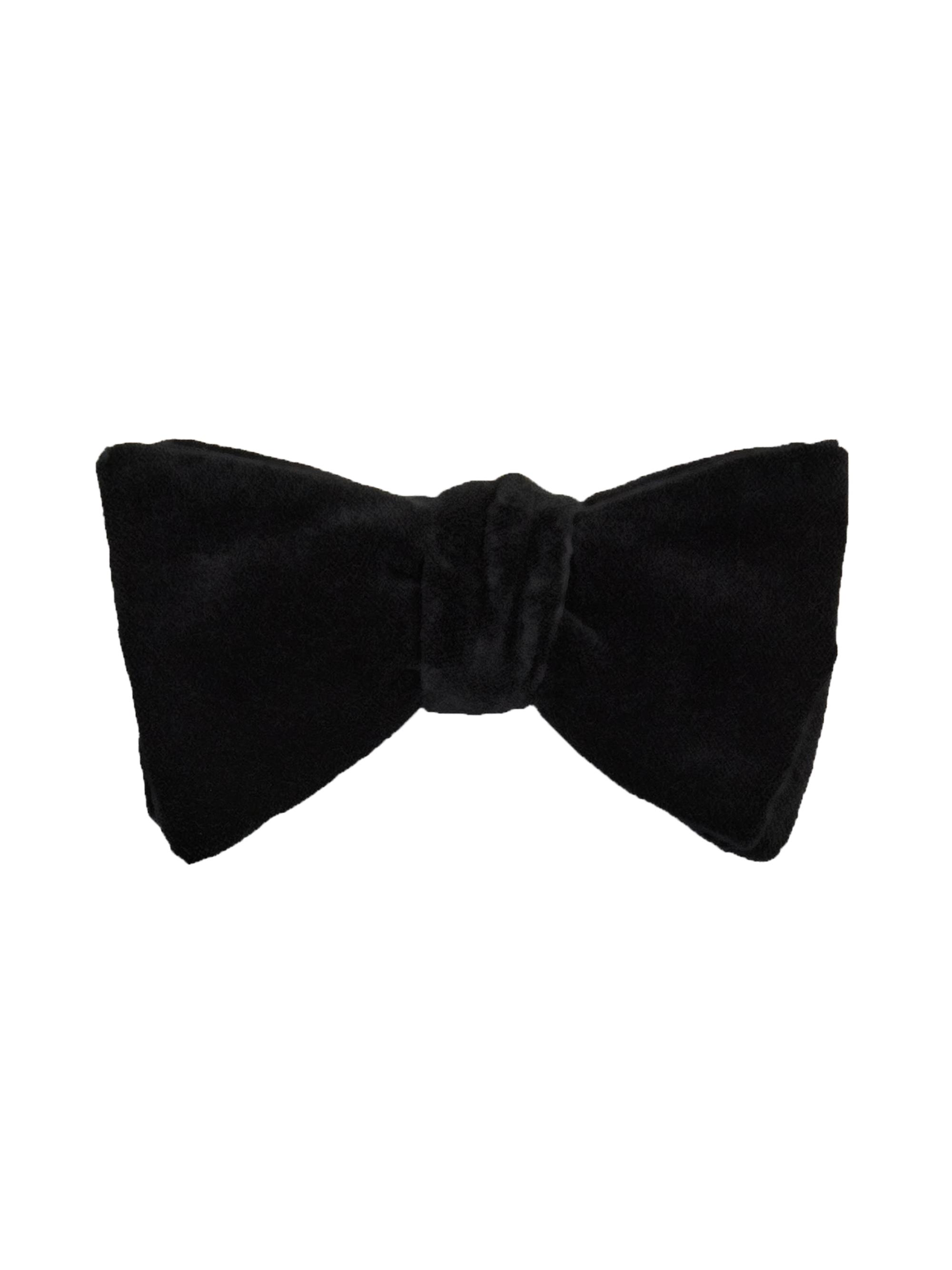Ralph Lauren Purple Label Men's Velvet Bow Tie - Black