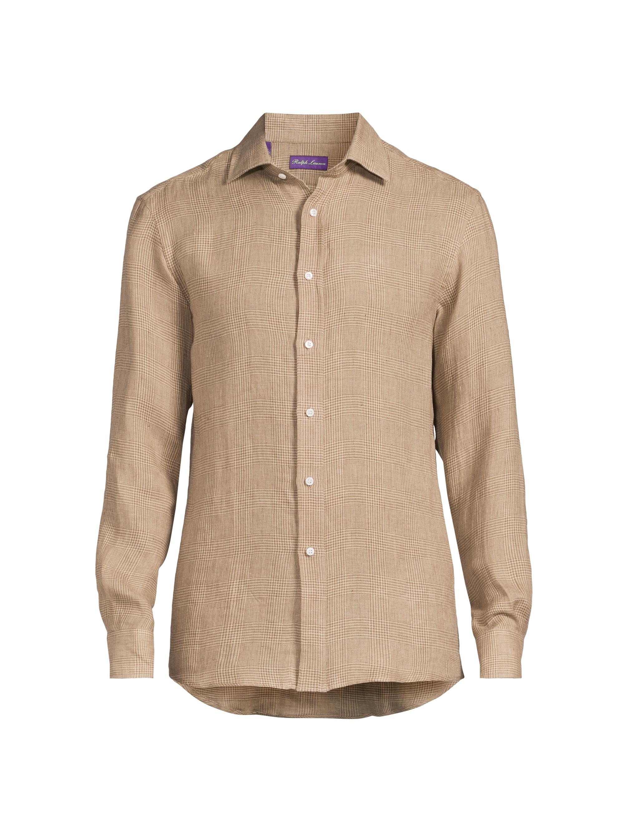 Ralph Lauren Purple Label Classic Linen Sport Shirt | Saks Fifth