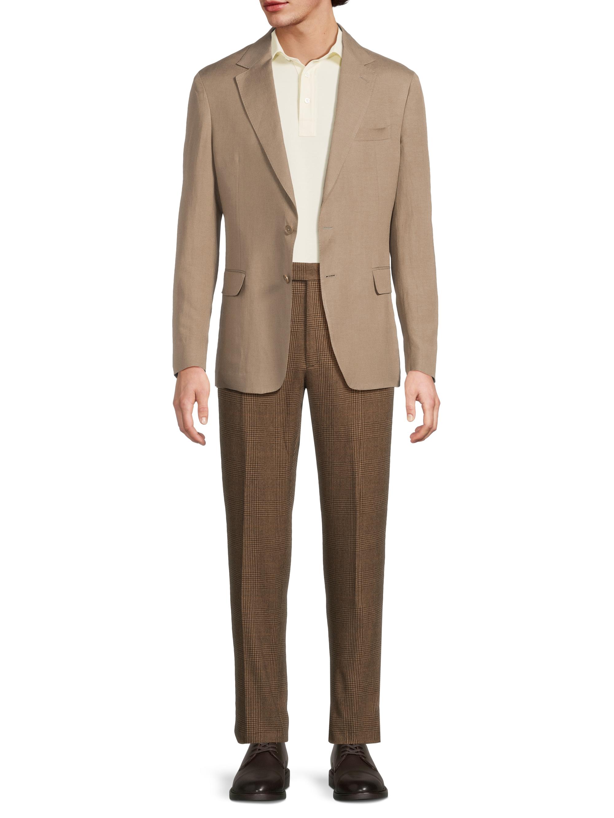 Ralph Lauren Purple Label Hadley Silk-Linen Single-Breasted Jacket