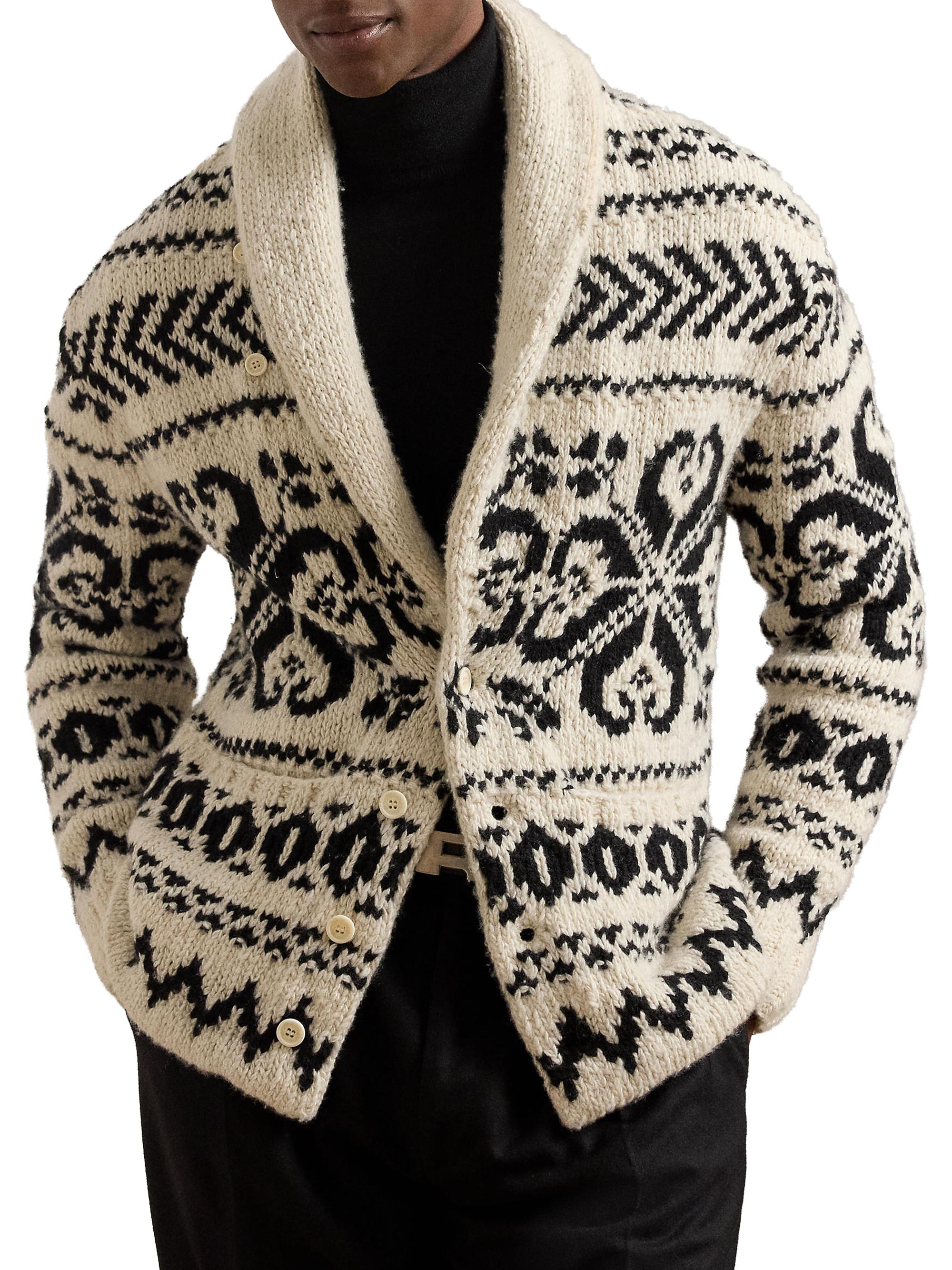 ニャンコ図書館　PoloByRalphLaurenGORDON90sラルフ Indigo Patchwork Cardigan