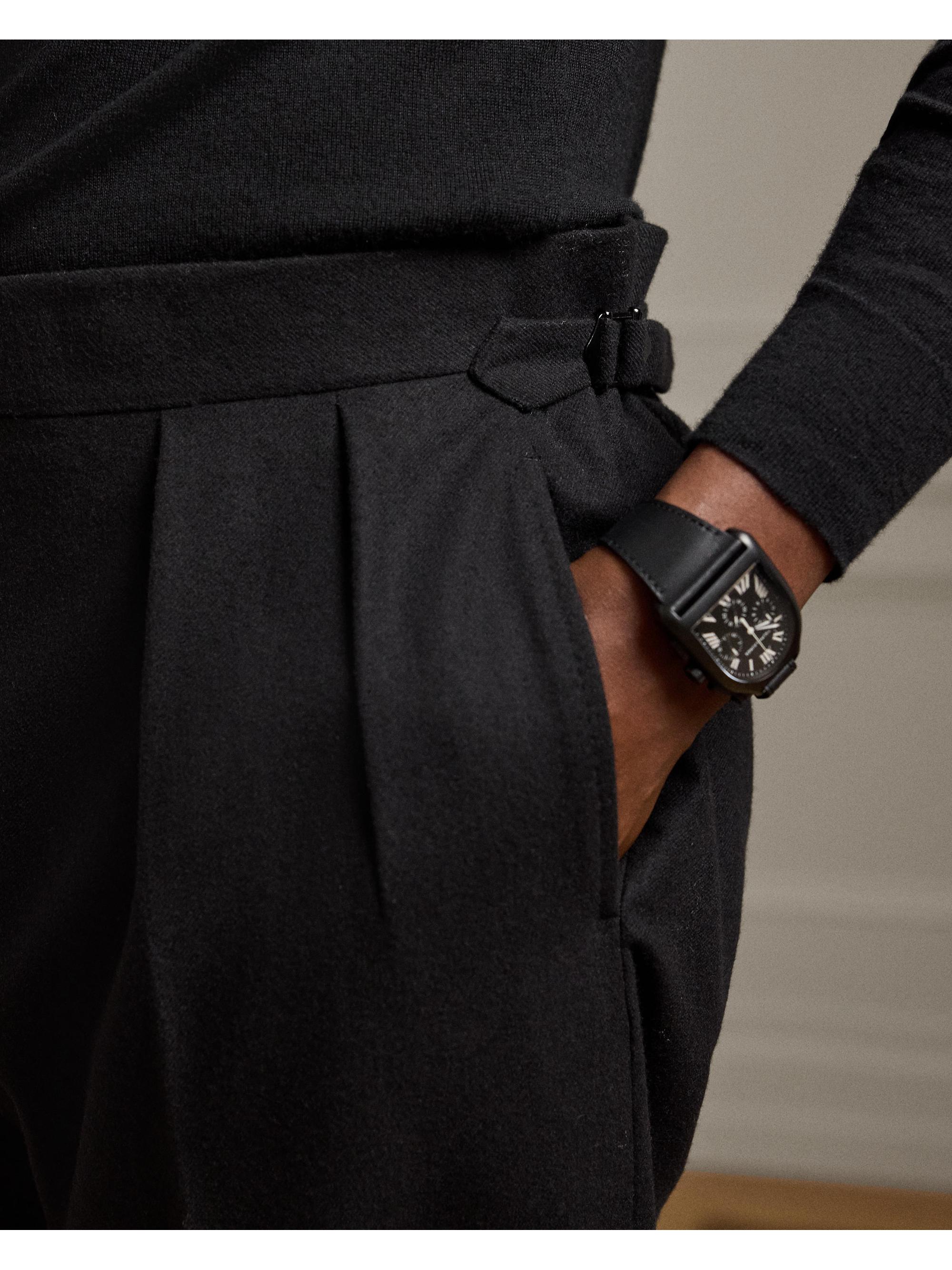 Ralph Lauren Purple Label Wool Flannel Trousers | Saks Fifth Avenue