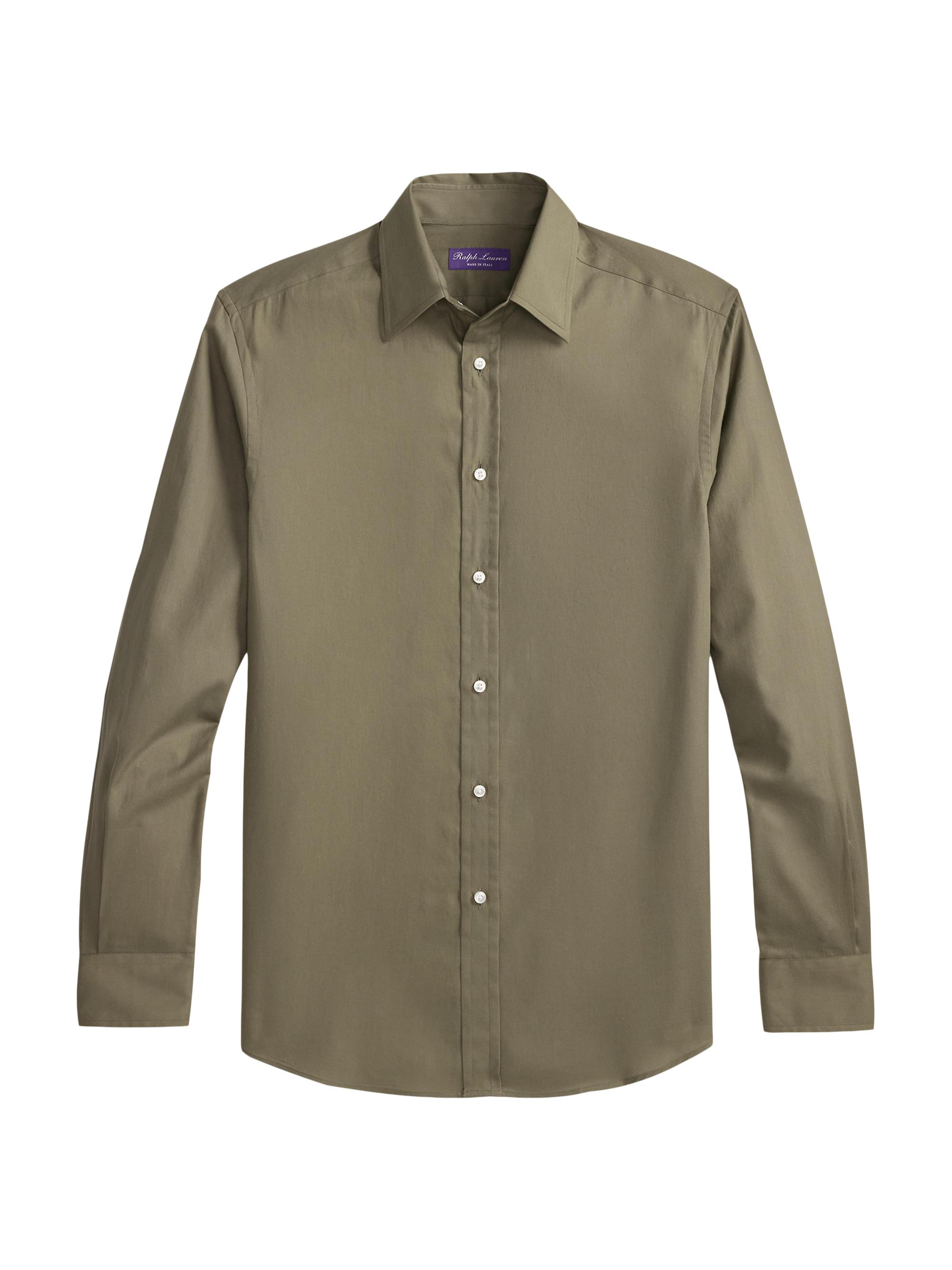 Ralph Lauren Purple Label Solid Cotton Shirt | Saks Fifth Avenue