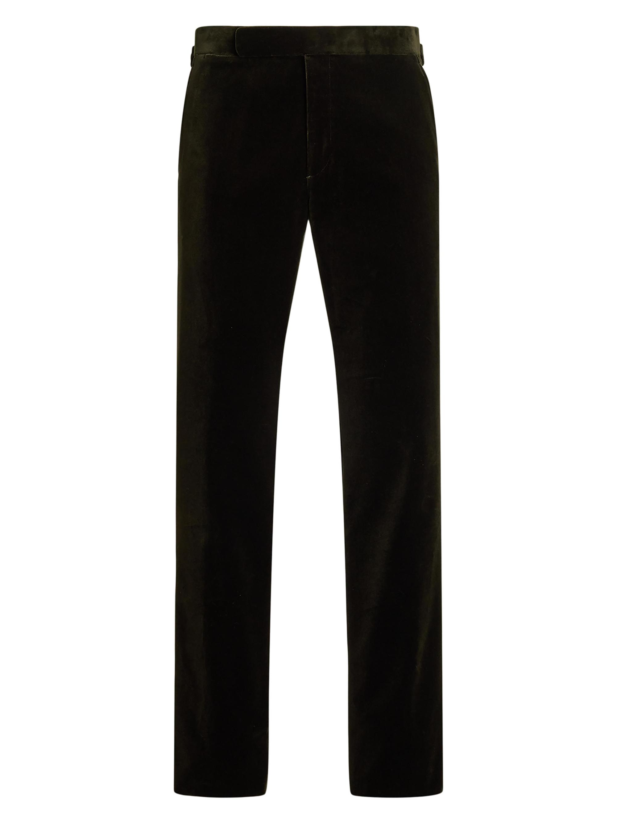 Ralph Lauren Purple Label Corduroy Mid-Rise Straight-Leg Pants